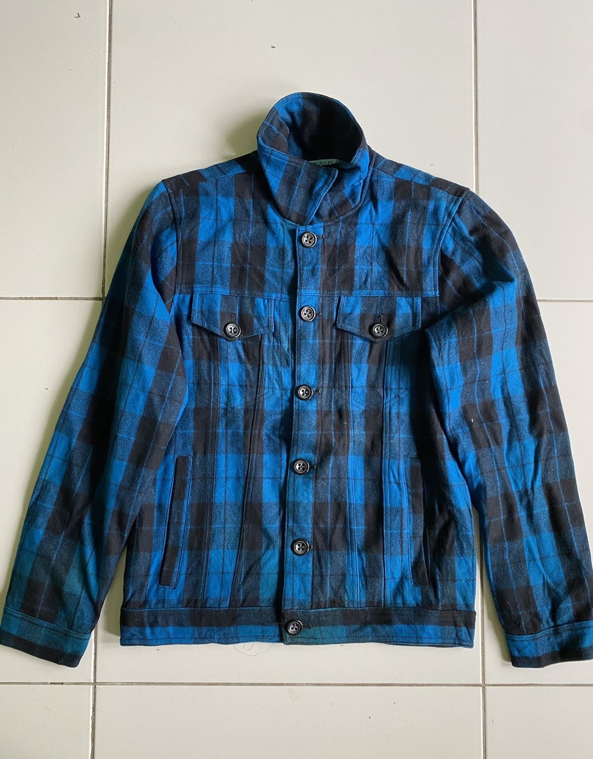 Play Play Play Fabian Punk Wool Button jacket