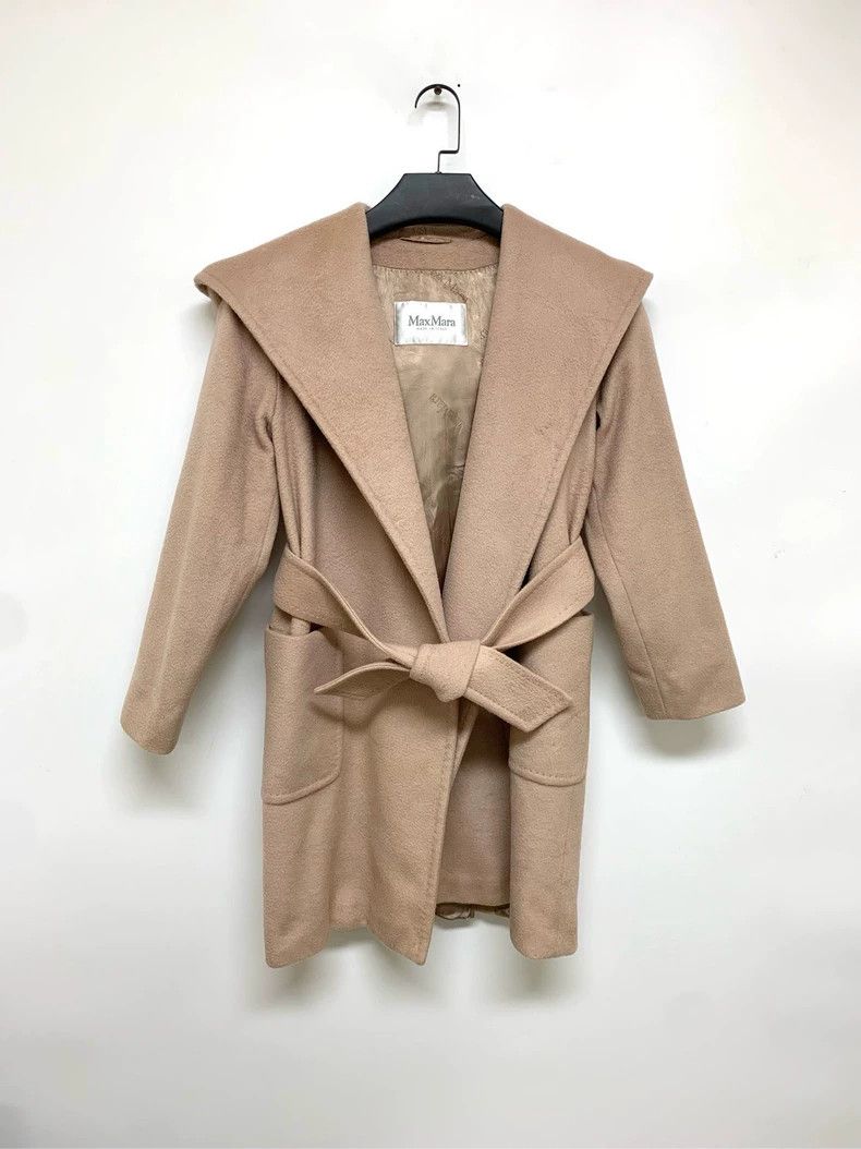 Max Mara Max Mara Light Camel Coat Size S / US 4 / IT 40 - 1 Thumbnail