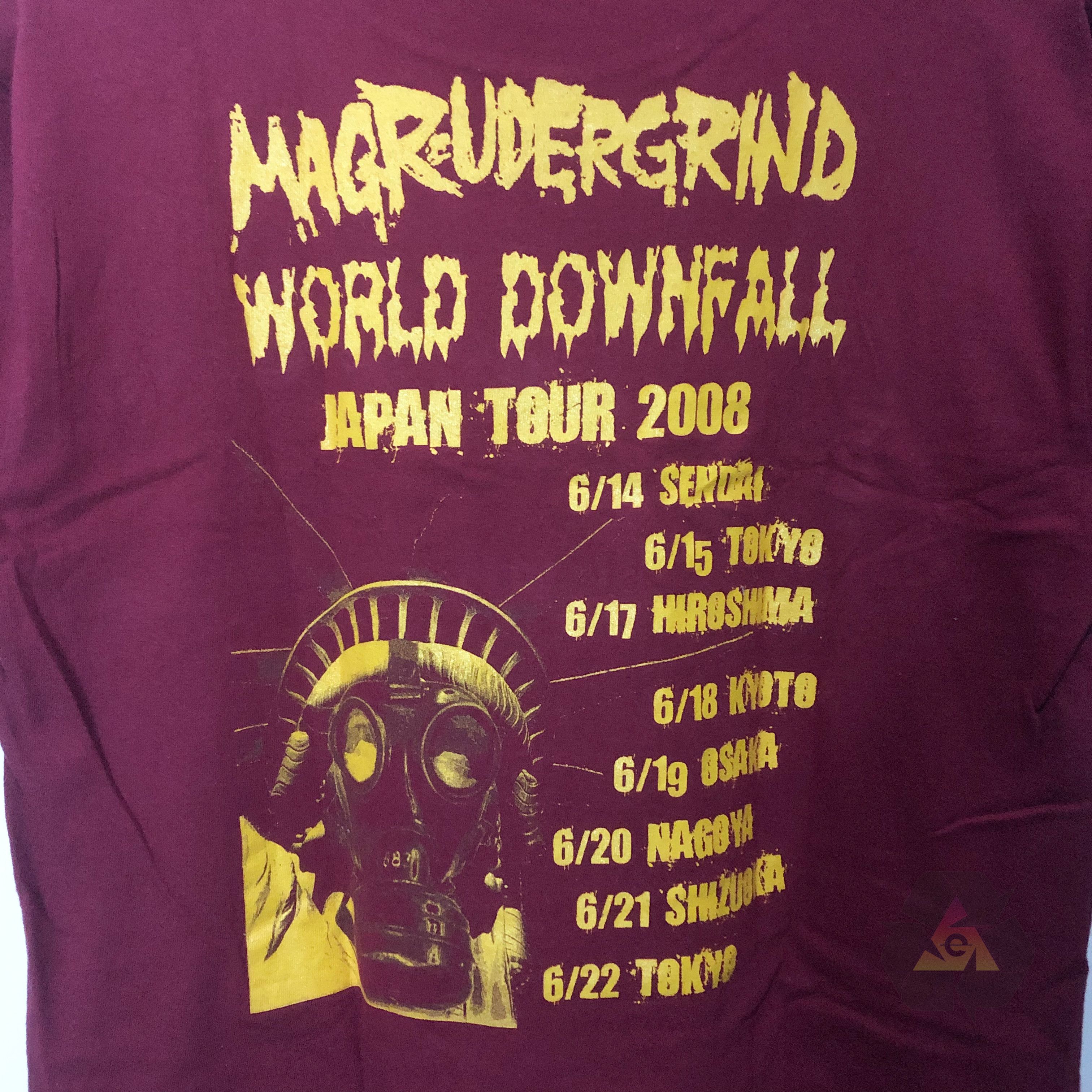 Band Tees Magrudergrind World Downfall Japan Tour 2008 T-Shirt Size US M / EU 48-50 / 2 - 12 Thumbnail