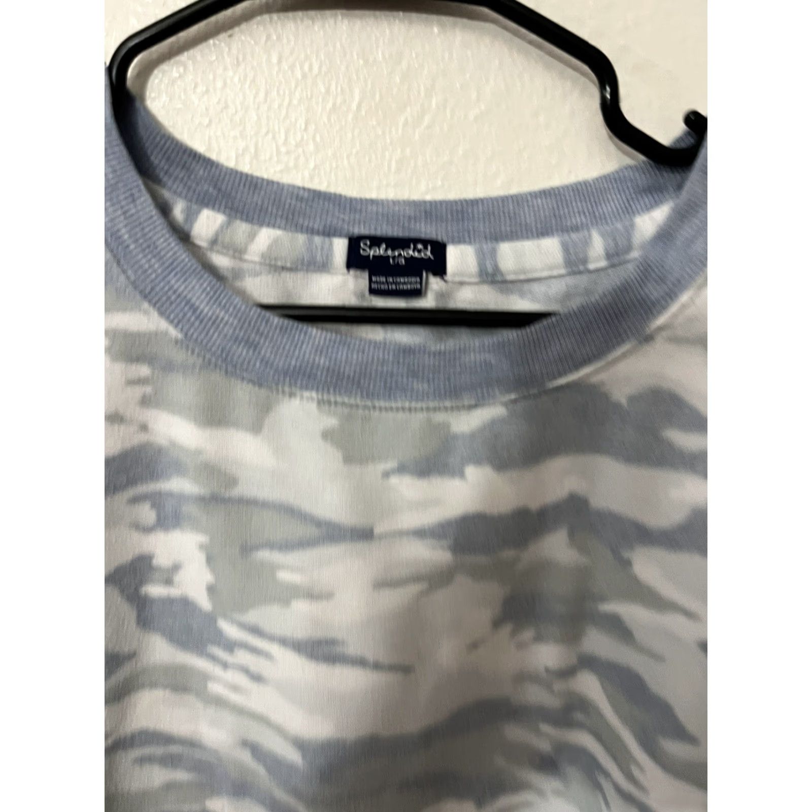 Splendid VINTAGE Splendid Sweatshirt Shirt Women L Blue & White Camouflage Boho 90s Boho Women L Blue & White Camouflage Sweatshirt Size L / US 10 / IT 46 - 3 Thumbnail