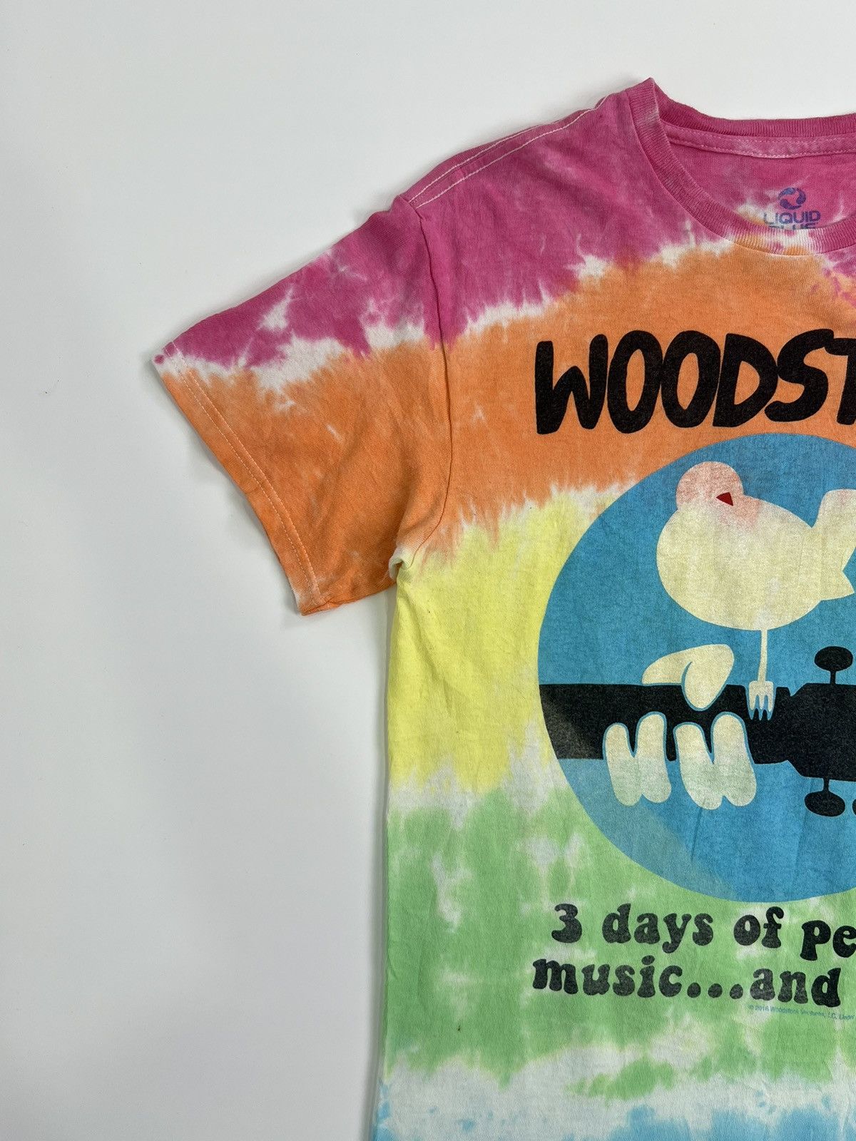 Band Tees Woodstock Liqiud Blue TieDye Tee Size US S / EU 44-46 / 1 - 2 Thumbnail