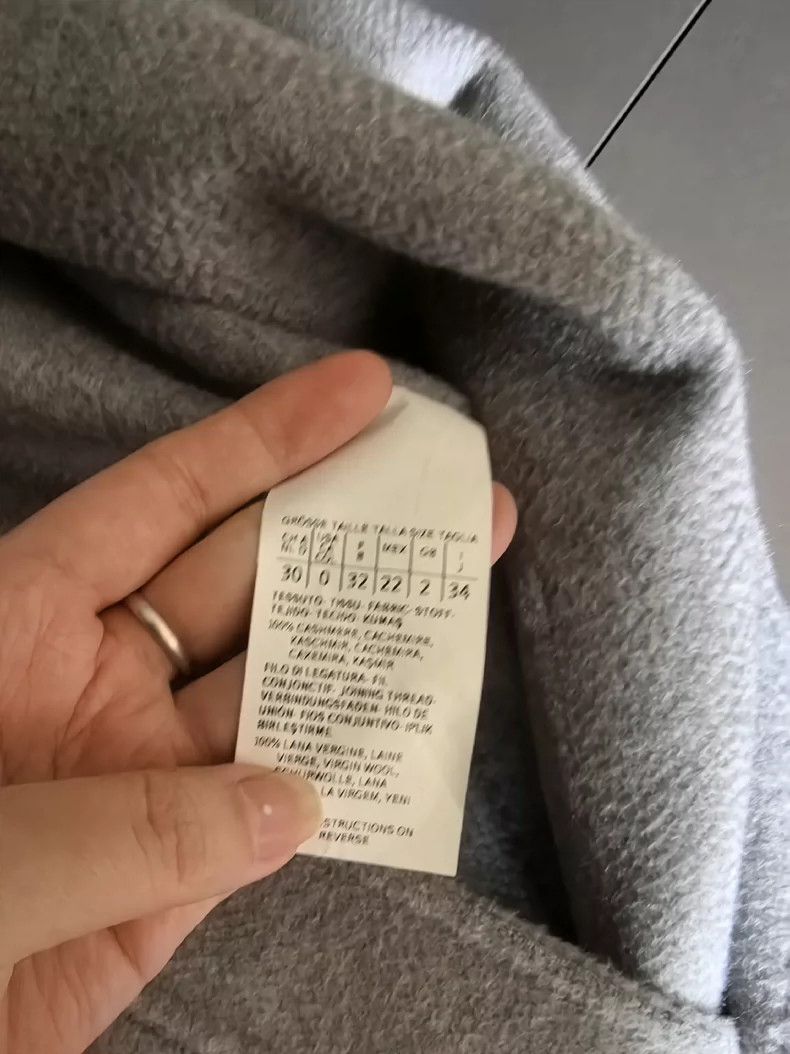 Max Mara Max Mara Long grey cashmere coat Size S / US 4 / IT 40 - 5 Thumbnail
