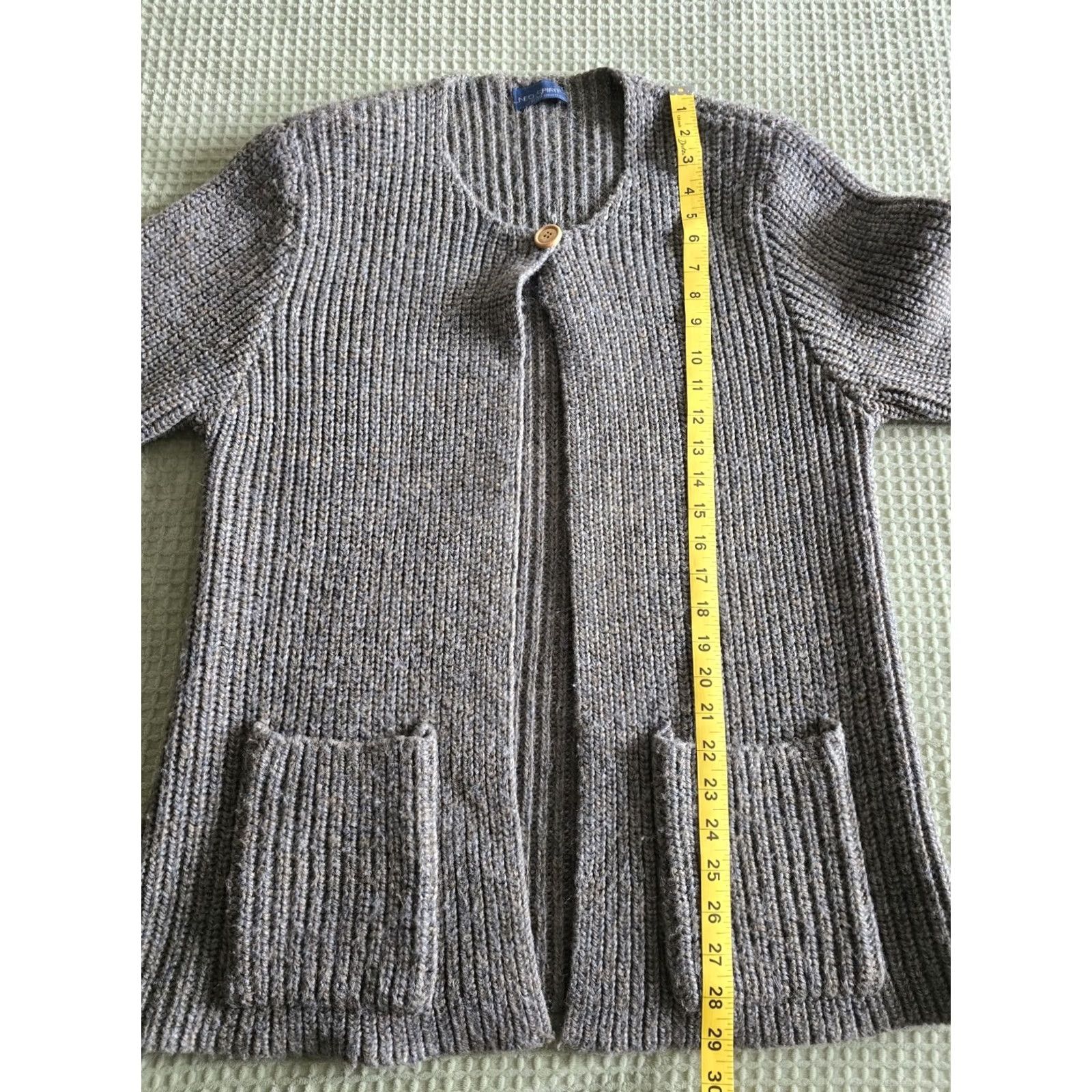 Levi's VINTAGE Levi's Cardigan Sweater Womens Large Pockets Wool Neo Spirit 1980s Green Size L / US 10 / IT 46 - 6 Thumbnail