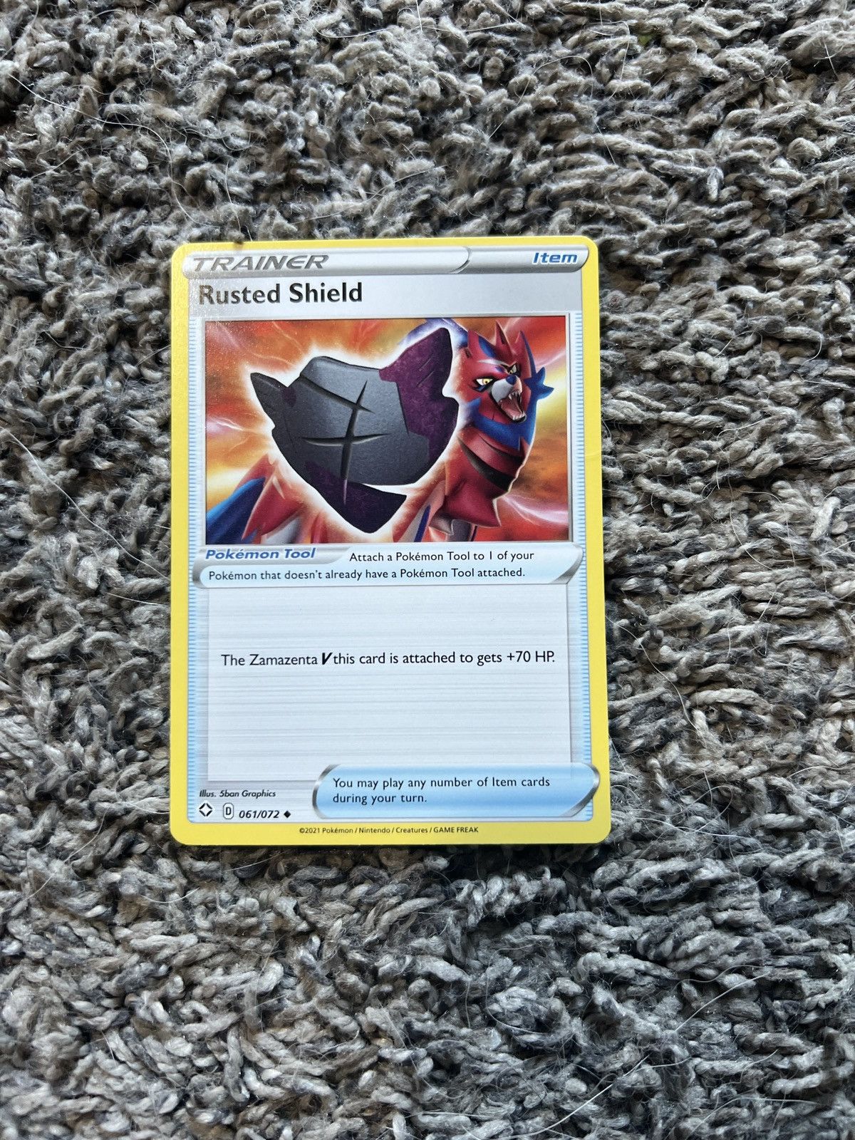 Pokemon 2021 Pokémon Rusted Shield Card Size ONE SIZE - 1 Thumbnail