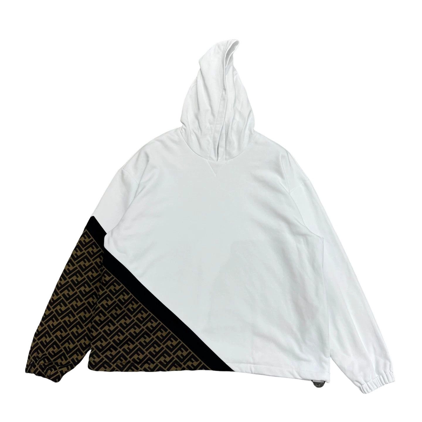 Fendi Fendi FF Logo Panel Hoodie Size XL Size US XL / EU 56 / 4 - 1 Thumbnail