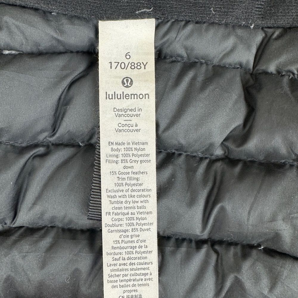 Lululemon Lululemon Pack It Down Black Jacket Women’s Size 6 US Size M / US 6-8 / IT 42-44 - 4 Thumbnail