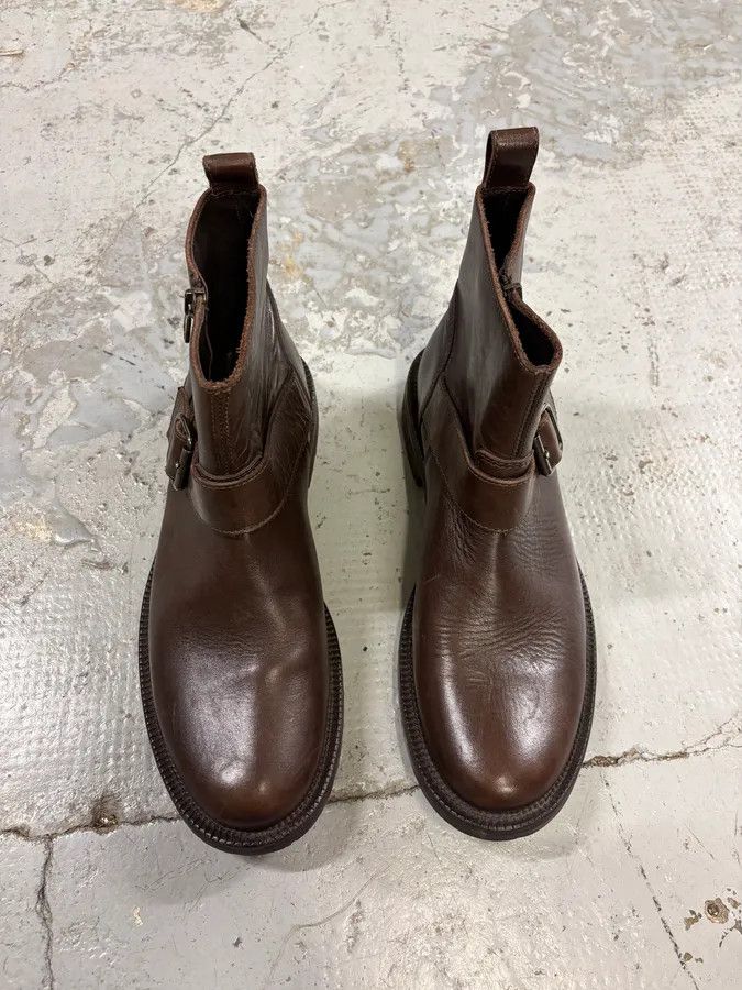 Dolce & Gabbana 2000s Dolce & Gabbana Brown Leather Ankle Boots Size US 9 / EU 42 - 2 Thumbnail