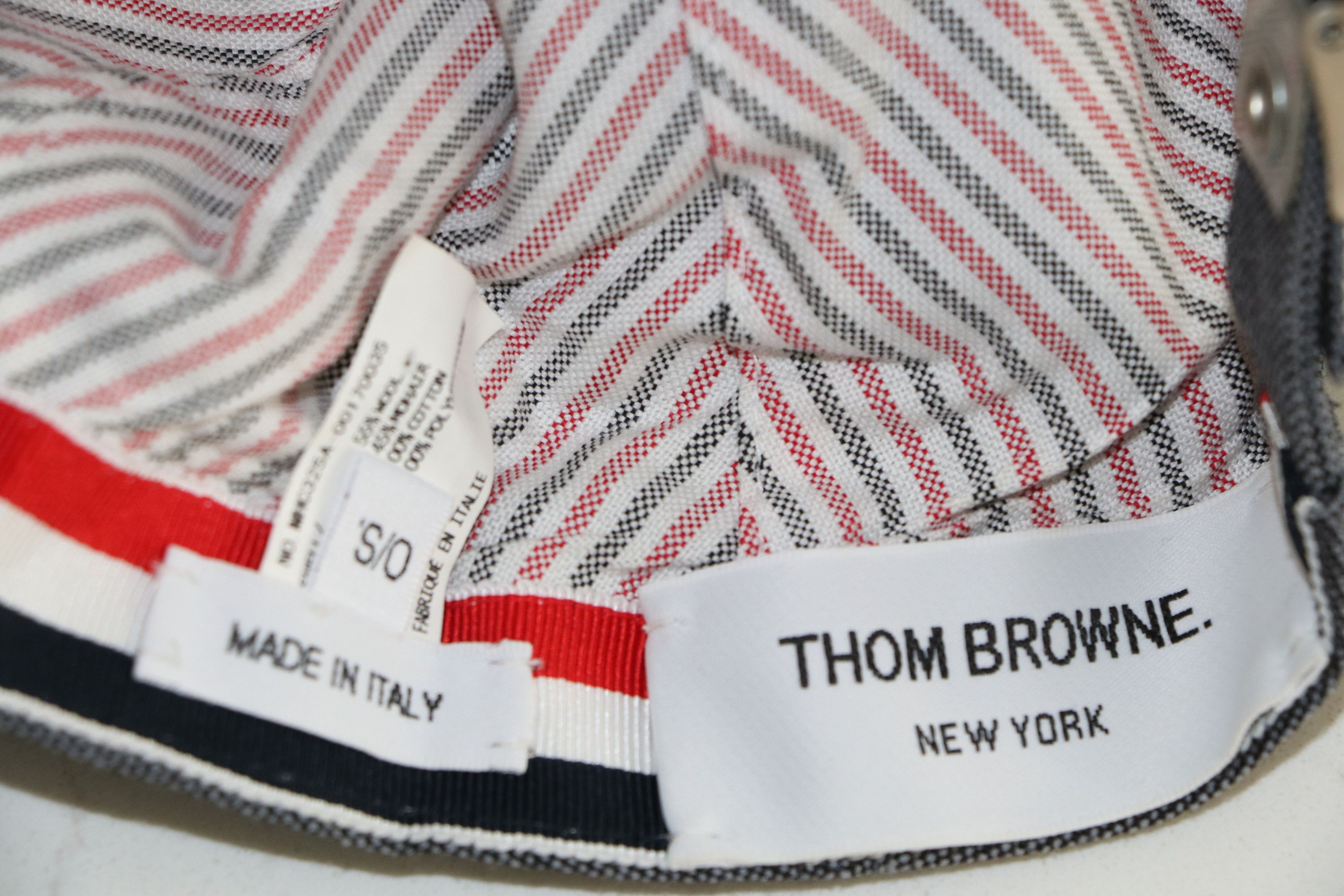 Thom Browne Thom Browne Wool-Mohair Baseball Cap Size ONE SIZE - 6 Thumbnail