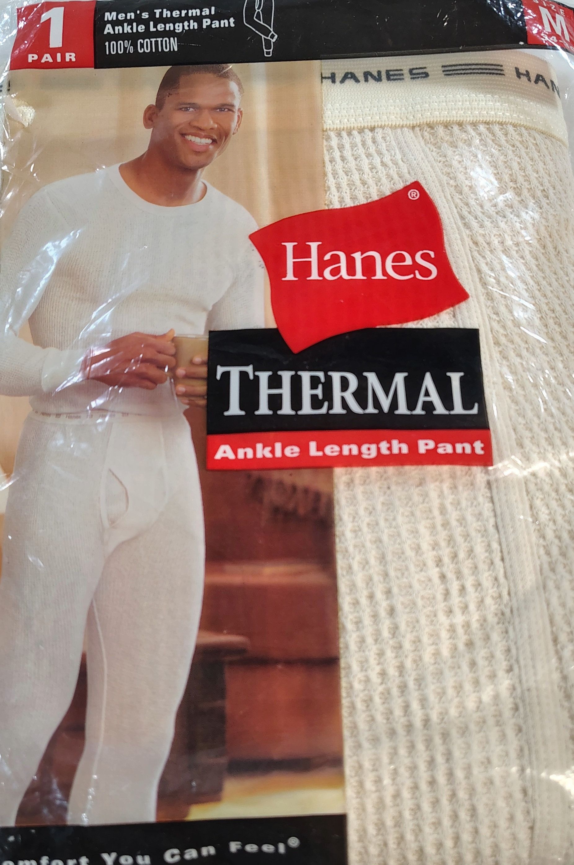 Hanes 1 Pair Of Unopened Vintage Hanes Ankle Length Thermals Size ONE SIZE - 4 Thumbnail