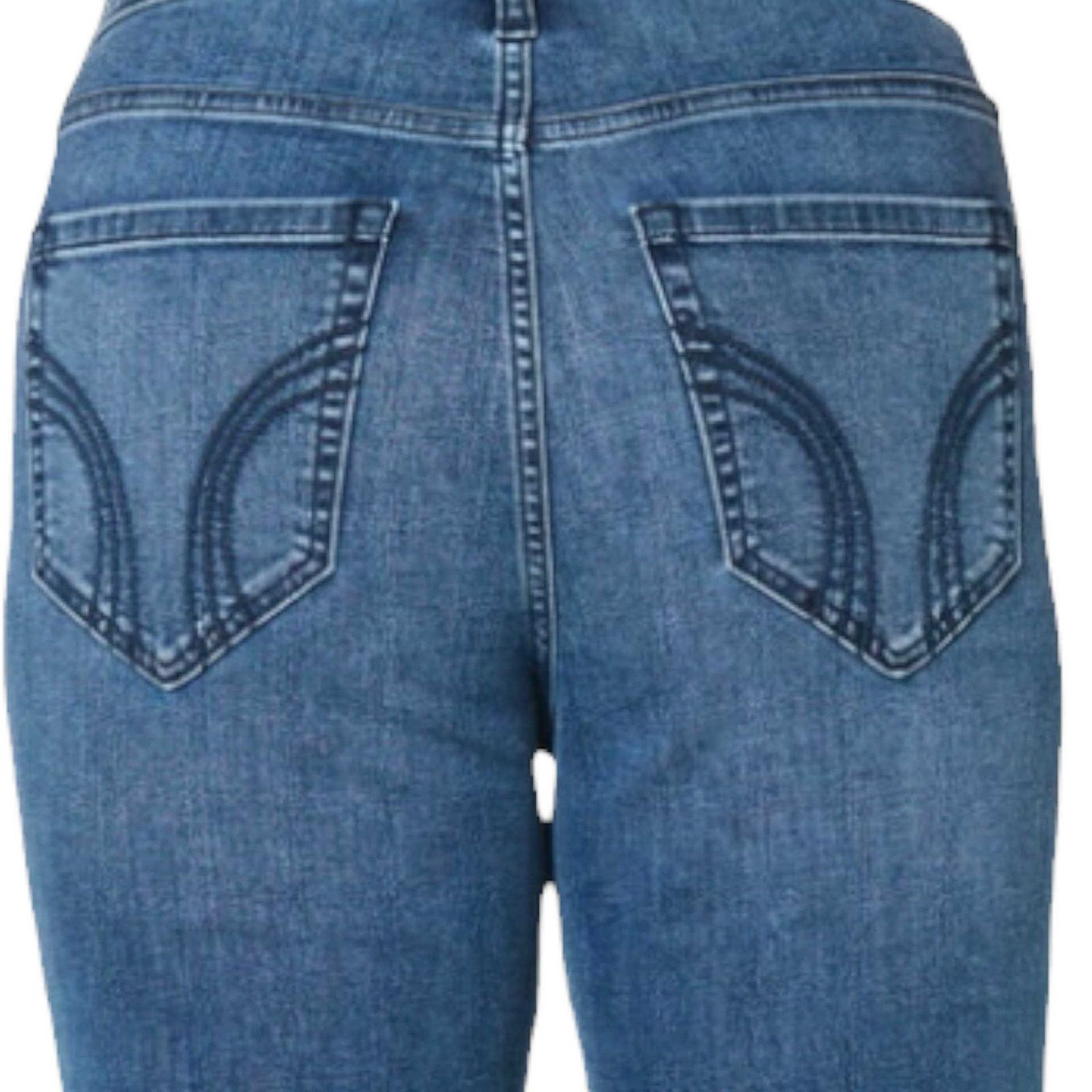 Hollister NEW Hollister High-Rise Ripped Flare Jeans Sz 0 (USA 25) Size 25" / US 0 / IT 36 - 2 Thumbnail
