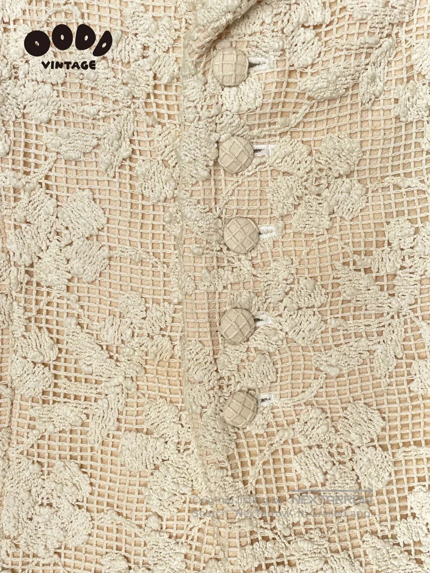 Japanese Brand Luna Mattino Floral Embroidered Vest. Size US M / EU 48-50 / 2 - 6 Thumbnail