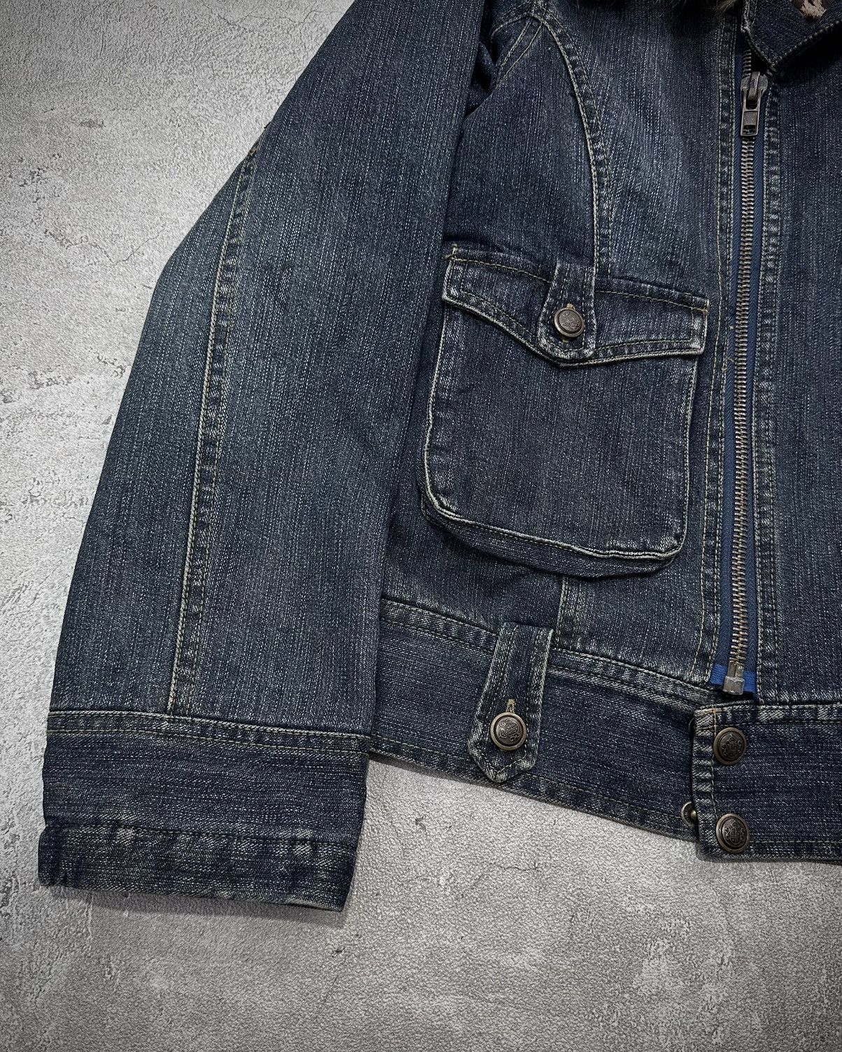 Japanese Brand Fur Collar Japanese Brand Denim Jacket Vkey Lgb Style Size US M / EU 48-50 / 2 - 5 Thumbnail