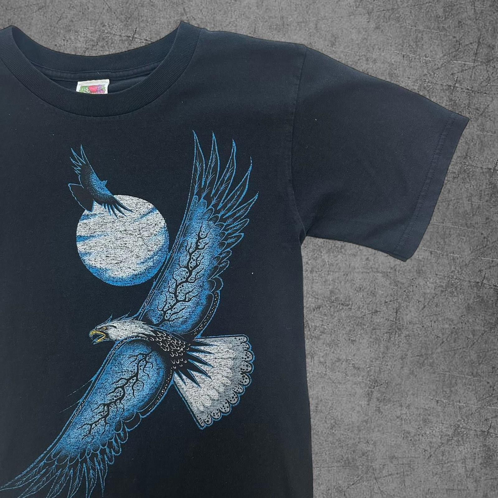 Vintage 90s Eagle Moon Tee Size US S / EU 44-46 / 1 - 2 Thumbnail