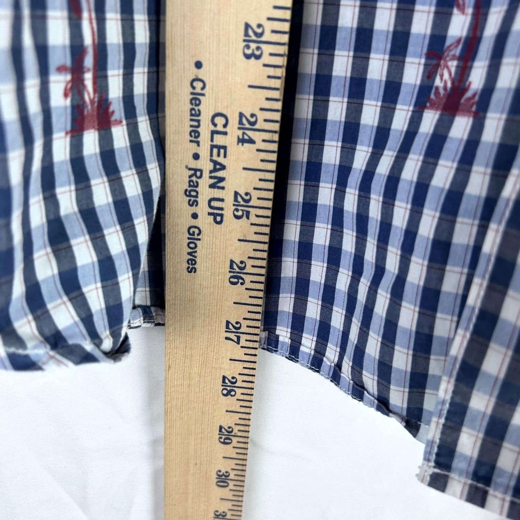 Tommy Bahama Tommy Bahama Shirt Mens S Blue White Gingham Palm Tree Button-Down Cotton Size US S / EU 44-46 / 1 - 5 Thumbnail