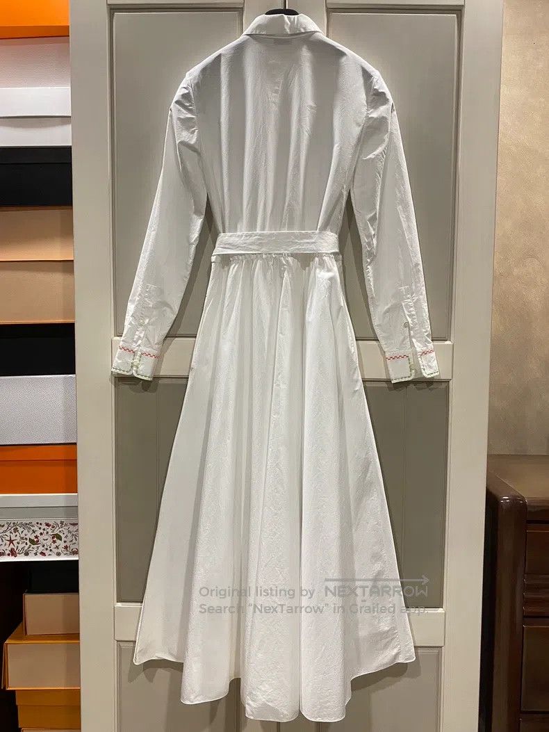 Loro Piana Loro Piana Dress with Colorful Thread Embroidery on the Fr Size XS / US 0-2 / IT 36-38 - 2 Thumbnail