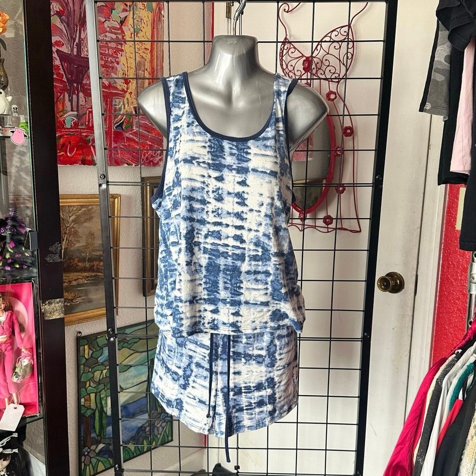 Lucky Brand lucky brand blue and white tie dye pajama set Size ONE SIZE - 1 Thumbnail