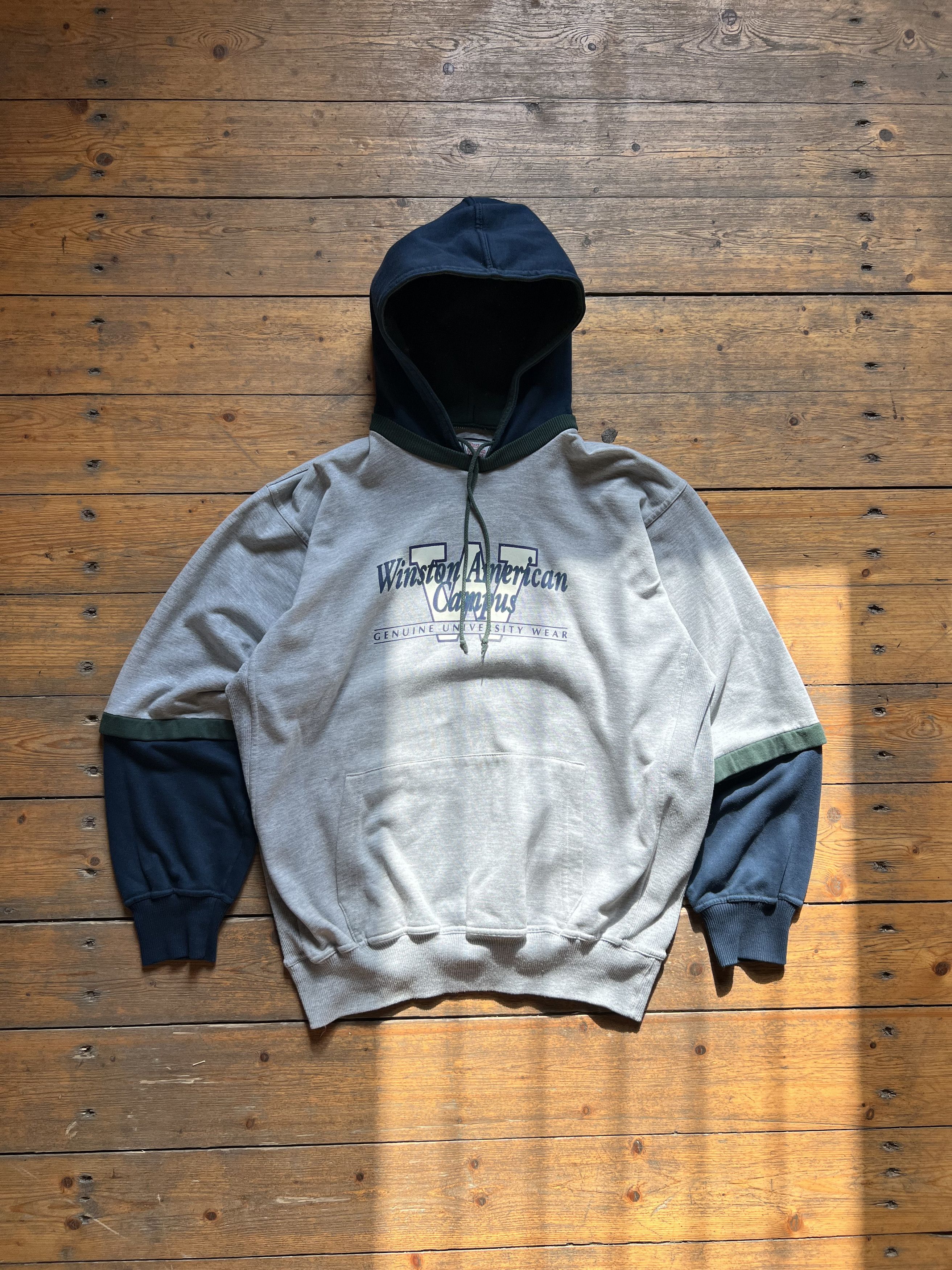 Other Winston American Campus University Vintage Hoodie 80s Size US L / EU 52-54 / 3 - 2 Thumbnail