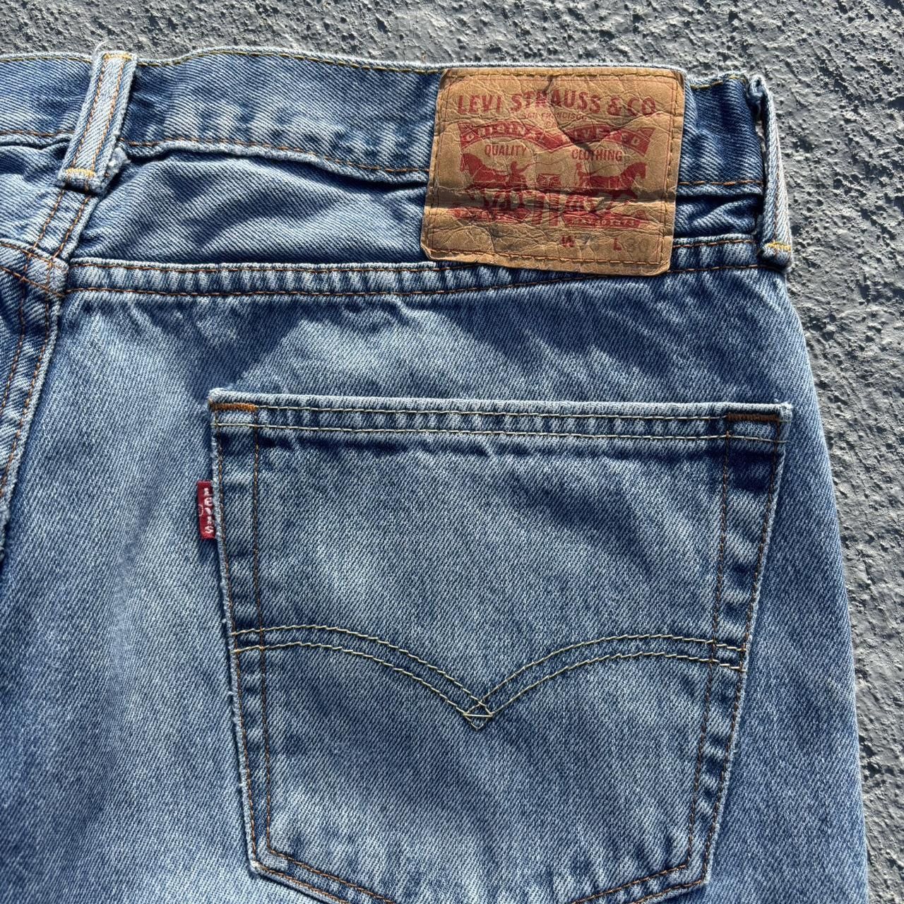 Levi's Early 2000s Levi’s 505 Straight Fit Light Blue Jeans Size US 34 / EU 50 - 4 Thumbnail