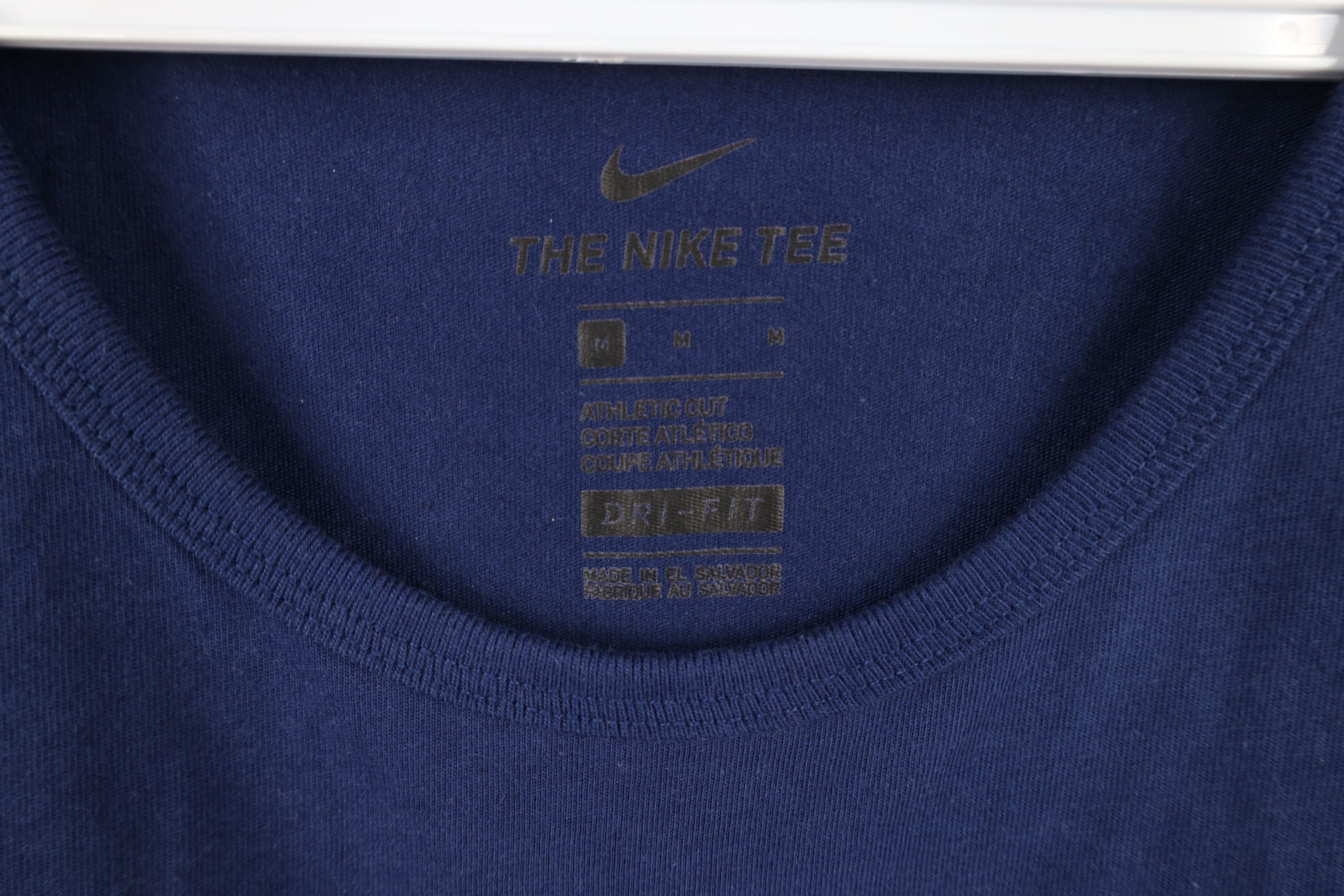 Nike × Vintage Nike Cut Faded Big Swoosh Logo Tank Top T-Shirt Navy Blue Size US M / EU 48-50 / 2 - 7 Thumbnail