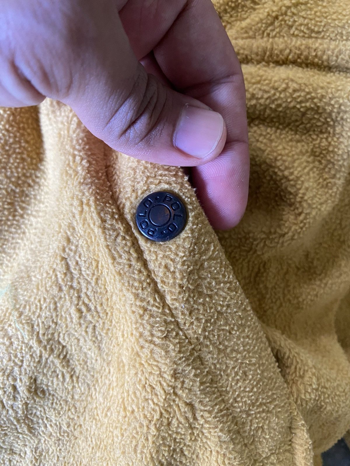 Polo Ralph Lauren VTG Mustard Polo Ralph Lauren Fleece Polartec faded Z4 Size US XL / EU 56 / 4 - 12 Thumbnail