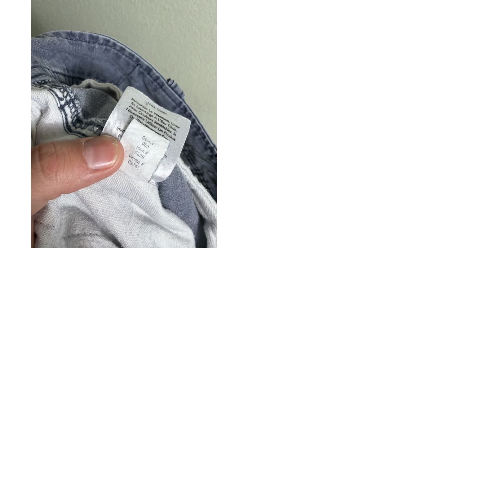 Eddie Bauer Eddie Bauer Mens Cargo Shorts Distressed Blue 36x10 Missing Button Flaw Regular Mens Size US 36 / EU 52 - 10 Thumbnail