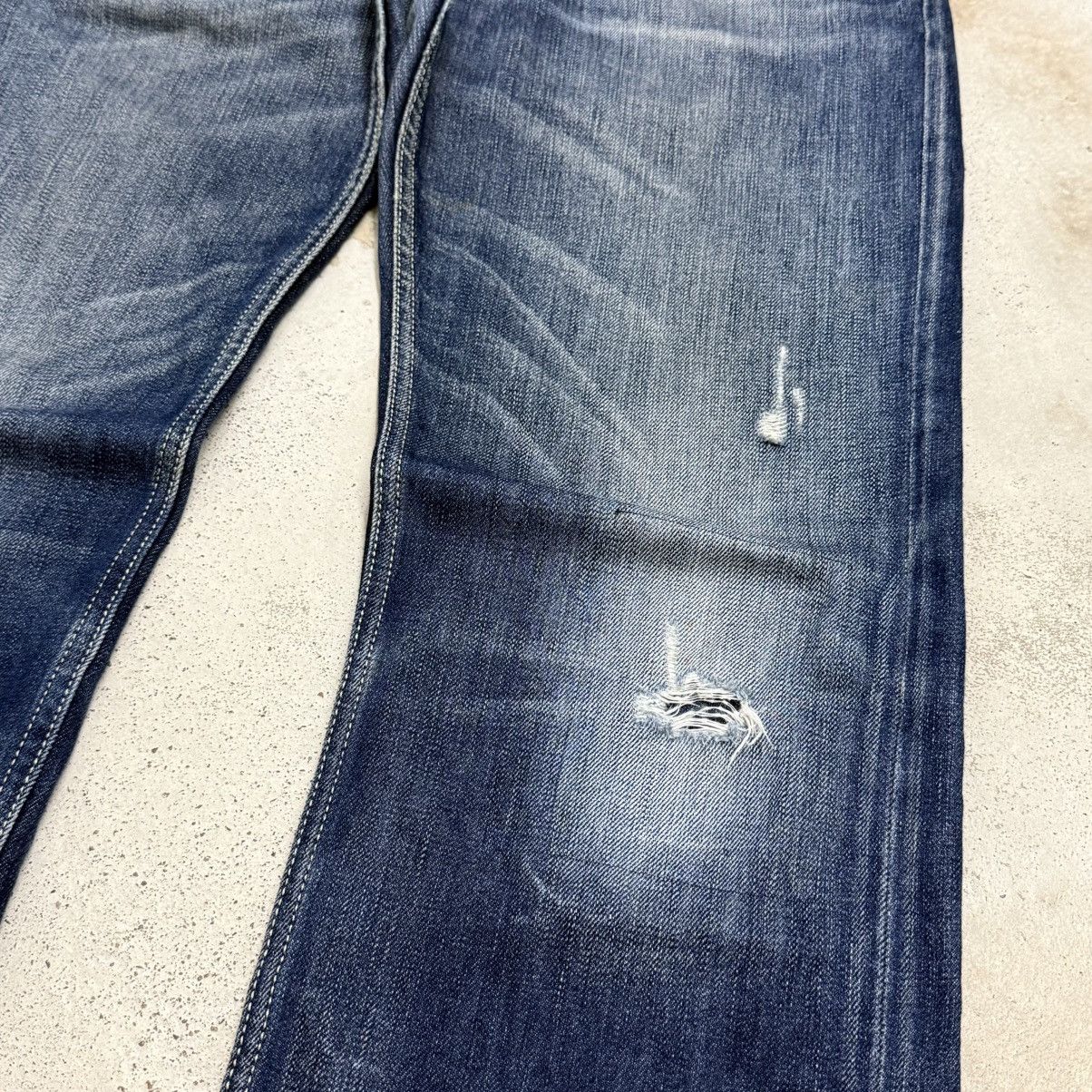 Diesel Diesel Industry Larkee Distress Whisker Button Denim Pants Size US 32 / EU 48 - 7 Thumbnail