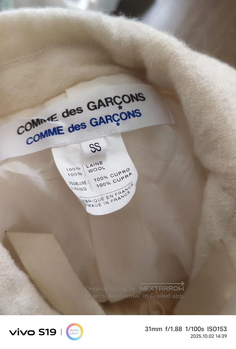Comme des Garcons Comme Des Garcons Napped wool ruffle short blazer Size XS / US 0-2 / IT 36-38 - 4 Thumbnail