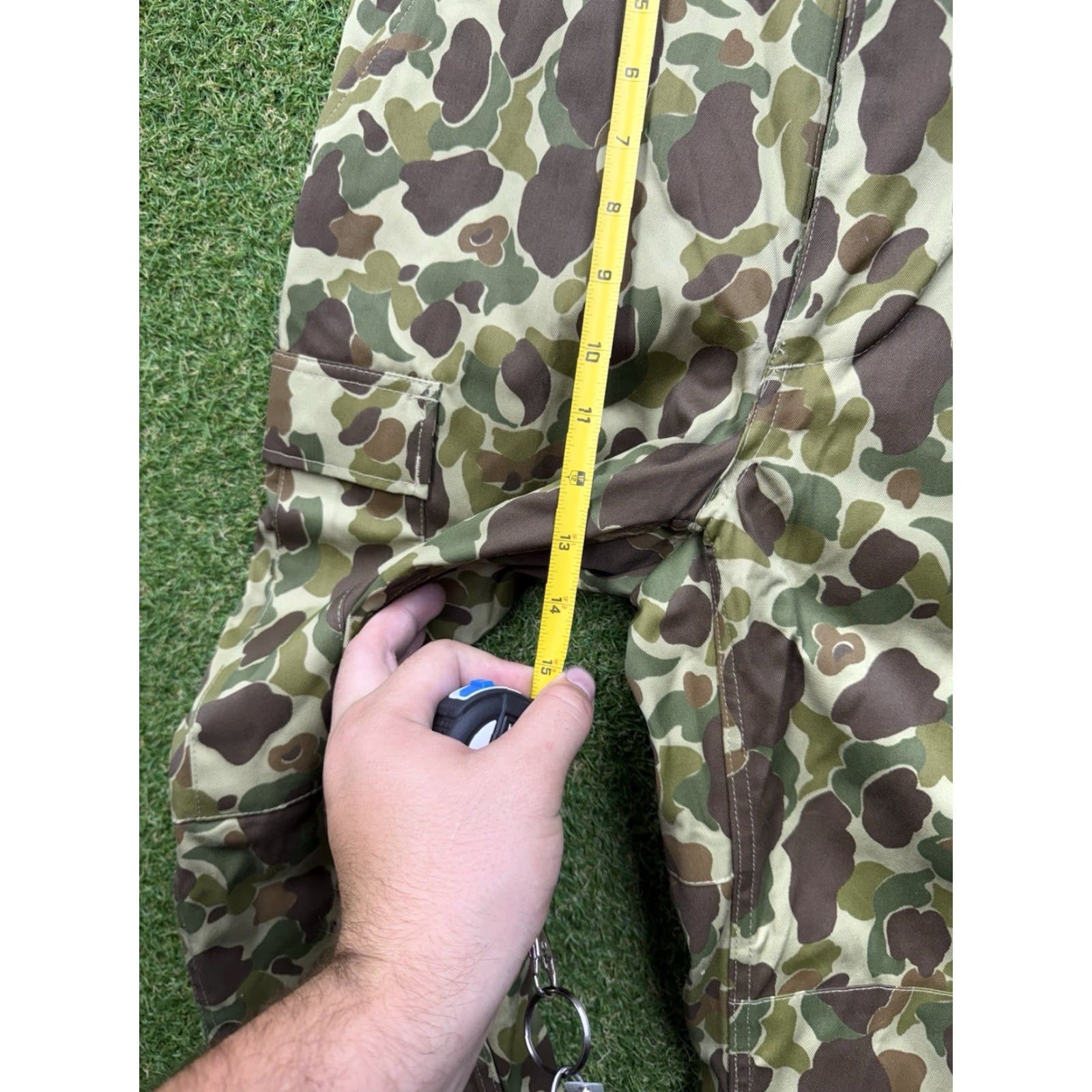 Vintage Mil-Tec BDU Pants Mens Small Pacific Camouflage Cargo Adjustable Waist 28x31 Green Regular Straight Size US 29 - 3 Thumbnail
