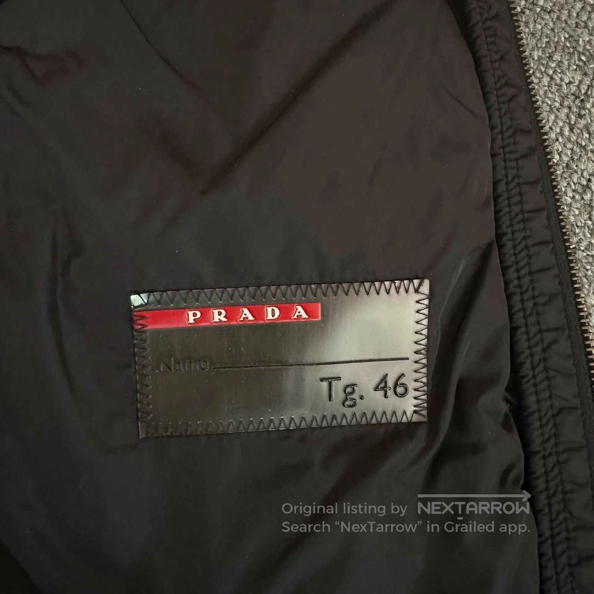 Prada Prada Black Nylon Pocket Zip Jacket. Size US XL / EU 56 / 4 - 5 Thumbnail