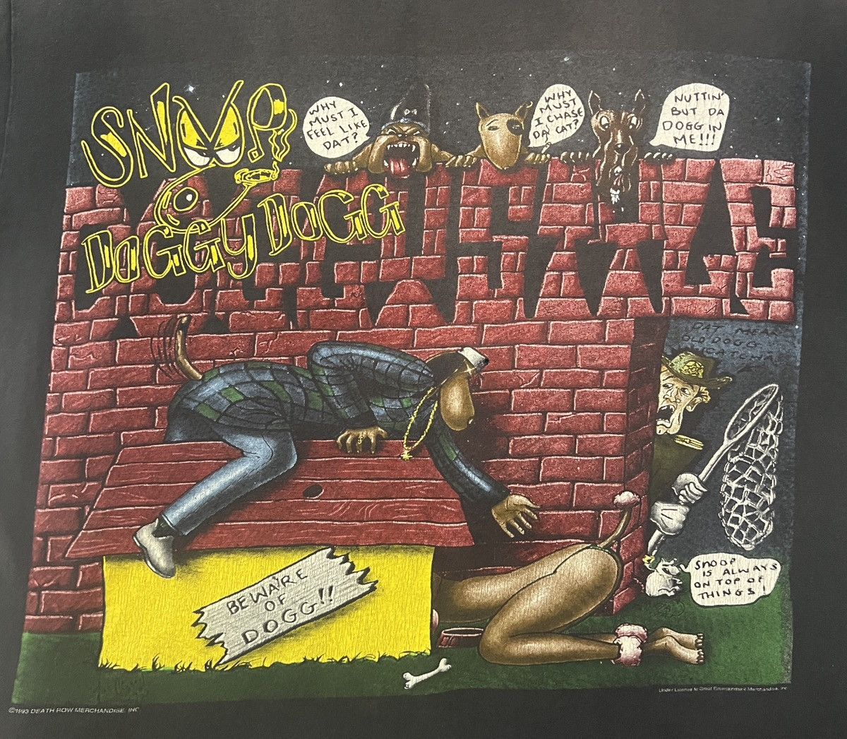 Rap Tees Vintage 1993 Snoop Dogg Doggystyle Shirt - XL Size US XL / EU 56 / 4 - 7 Thumbnail