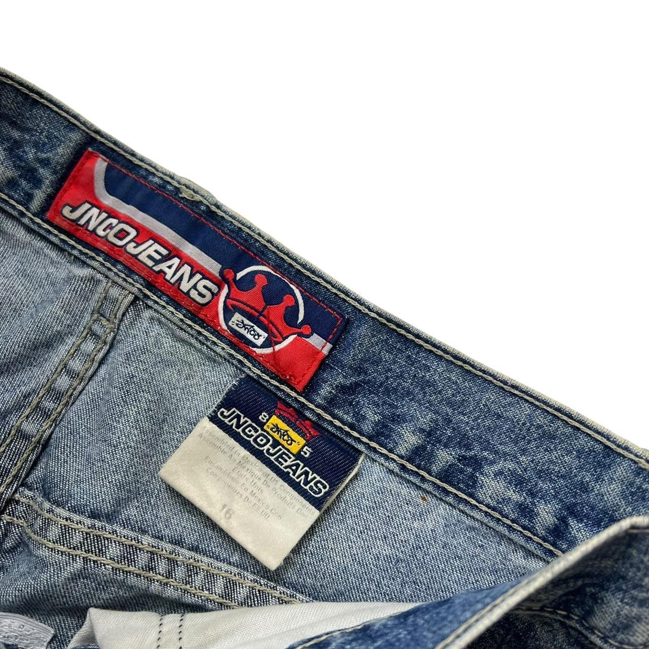 JNCO Vintage Jnco Crown Baggy Denim Shorts / Jorts - Waist: 30” Size US 30 / EU 46 - 6 Thumbnail