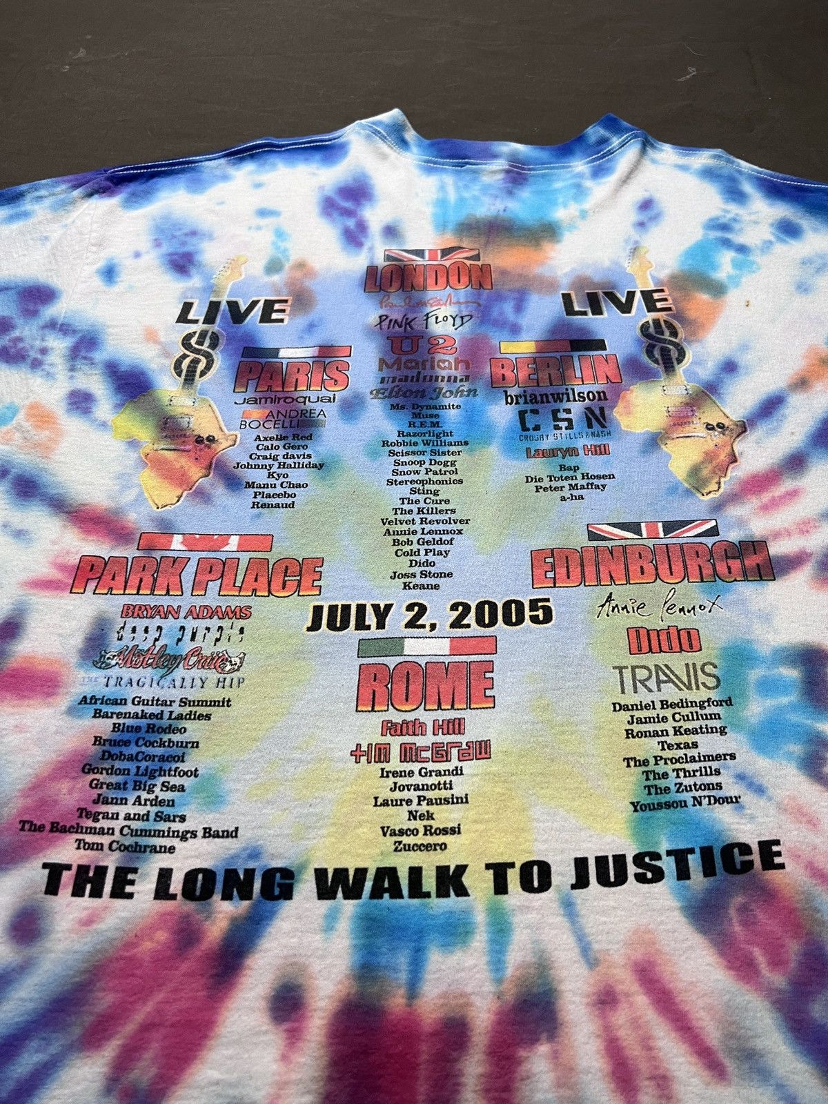 Band Tees Vintage Y2K Live Aid 8 XL Dido Linkin Park Stevie Wonder Size US XL / EU 56 / 4 - 6 Thumbnail