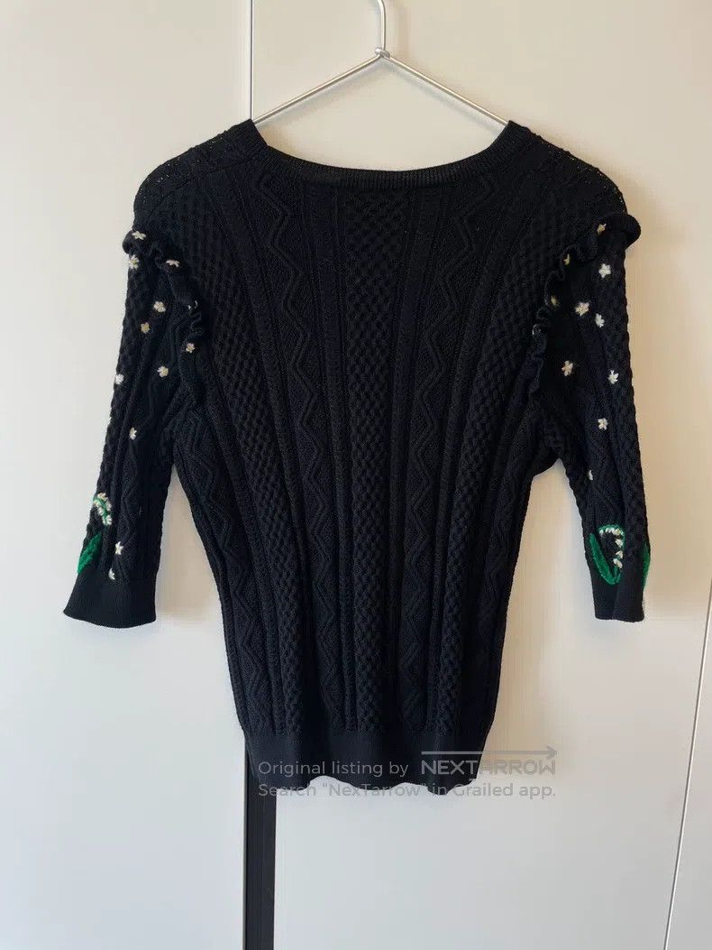 Valentino Valentino Mid-sleeve embroidered wool jumper Size L / US 10 / IT 46 - 3 Thumbnail