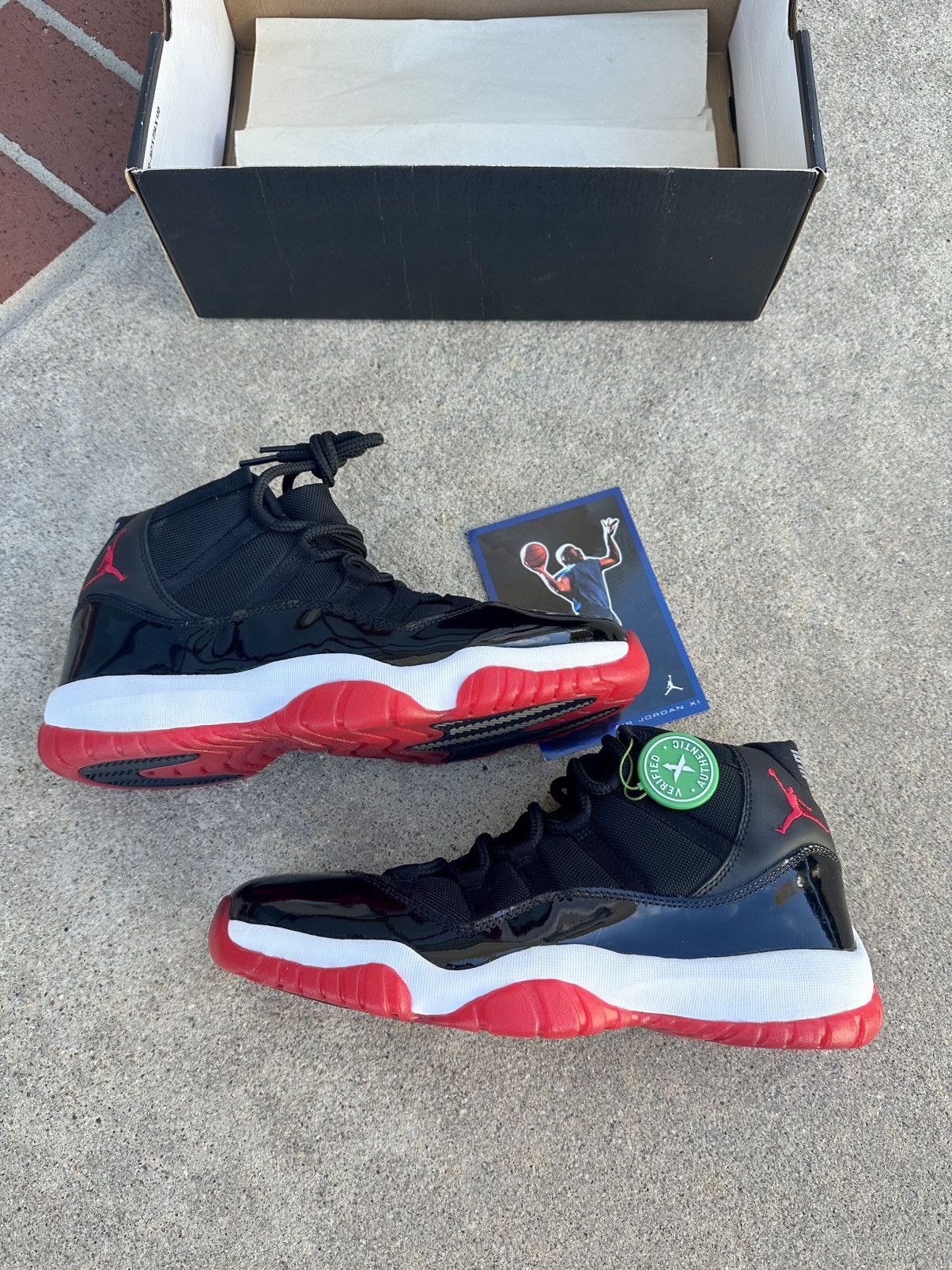 Jordan Brand × Nike Jordan 11 Bred (2001s) Size US 12 / EU 45 - 1 Thumbnail