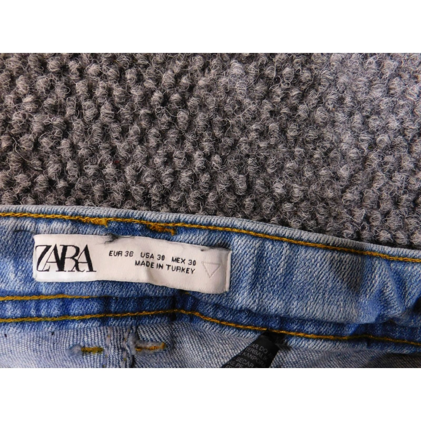 Zara Zara Jeans Womens 30 Distressed Light Wash Skinny Denim Blue Made Turkey Jeans Size 30" / US 8 / IT 44 - 3 Thumbnail