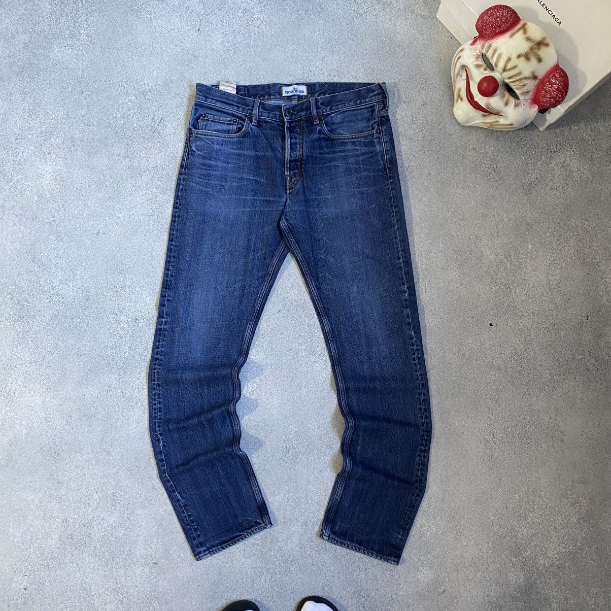Stone Island STONE ISLAND Jeans Wash Blue Denim Vintage Y2k Size US 32 / EU 48 - 7 Thumbnail