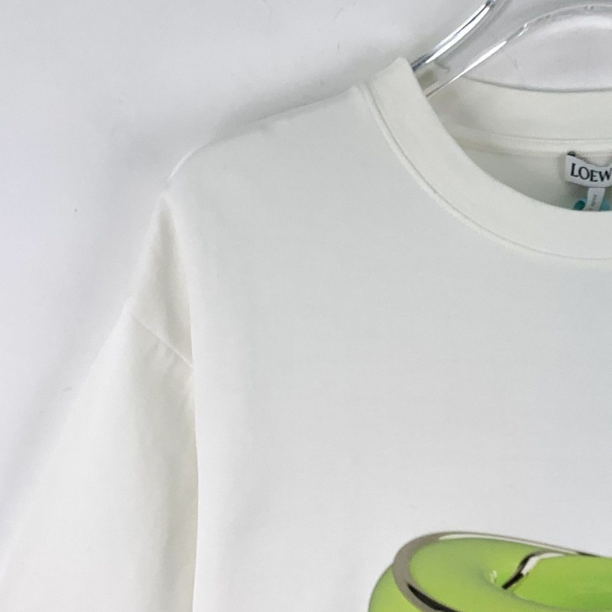 Loewe White Short Sleeve T-Shirt with Green Snake Graphic Size US M / EU 48-50 / 2 - 3 Thumbnail