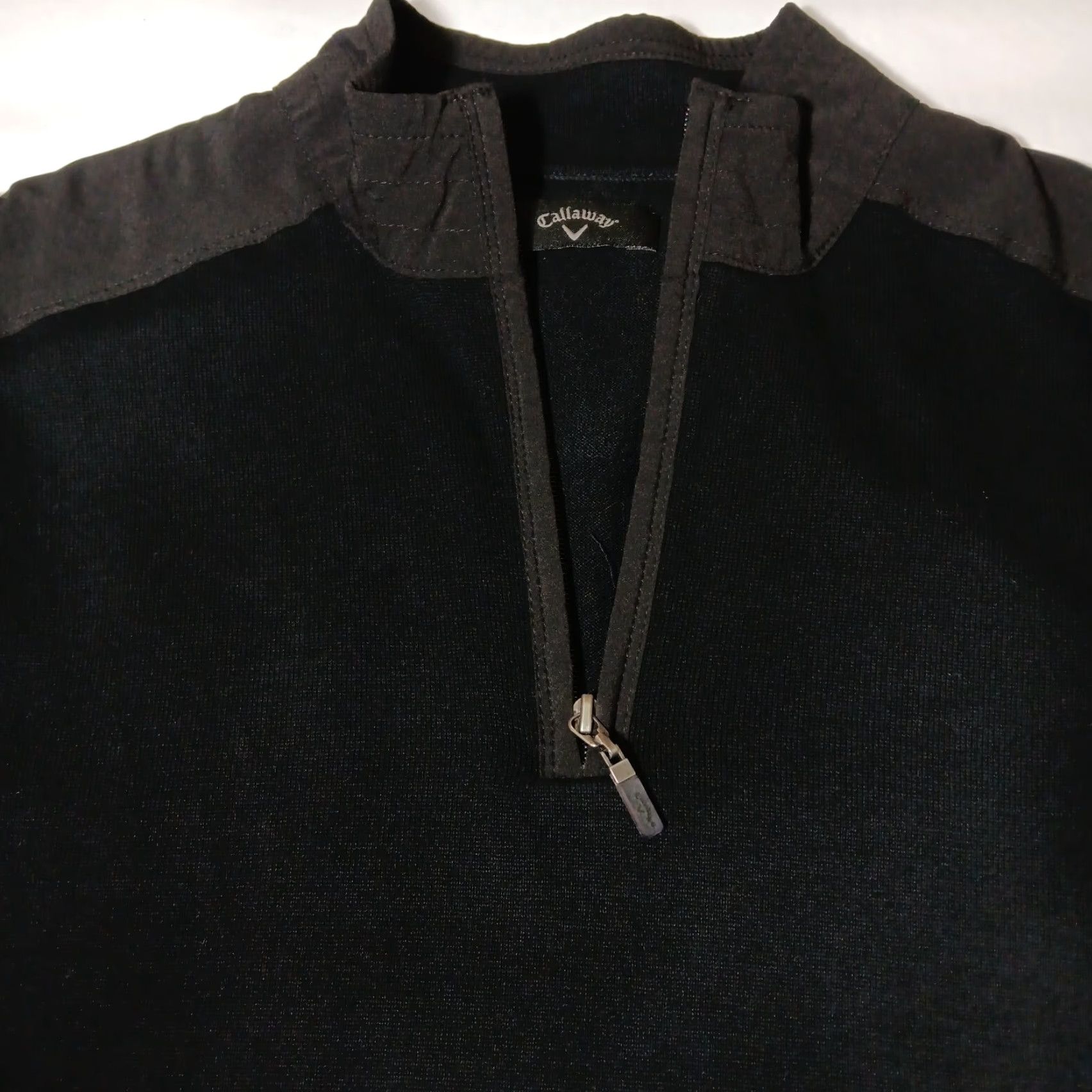 Callaway VINTAGE Callaway Golf Sweater Mens Large Black Logo Pullover 1/4 Zip Golf Casual Workwear Size US L / EU 52-54 / 3 - 6 Thumbnail