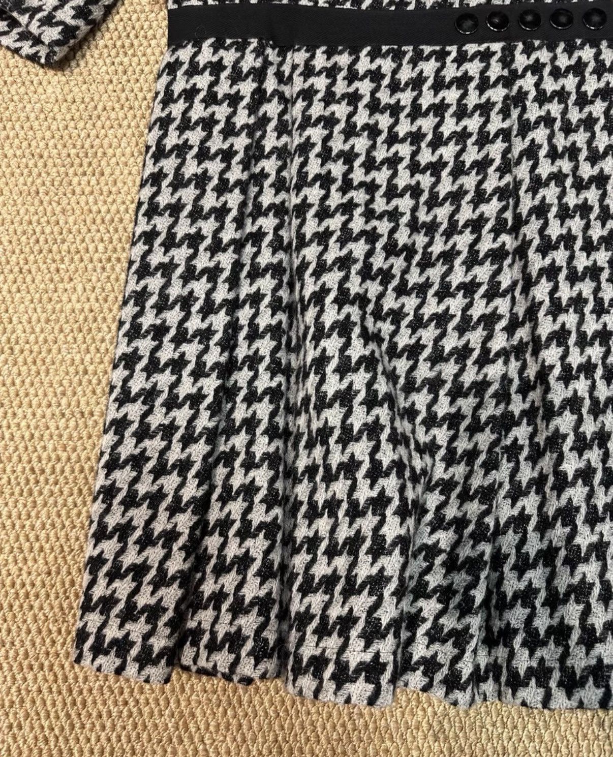 Comme des Garcons COMME des GARÇONS Houndstooth Jacket & Pleated Skirt Set K23 Size S / US 4 / IT 40 - 4 Thumbnail