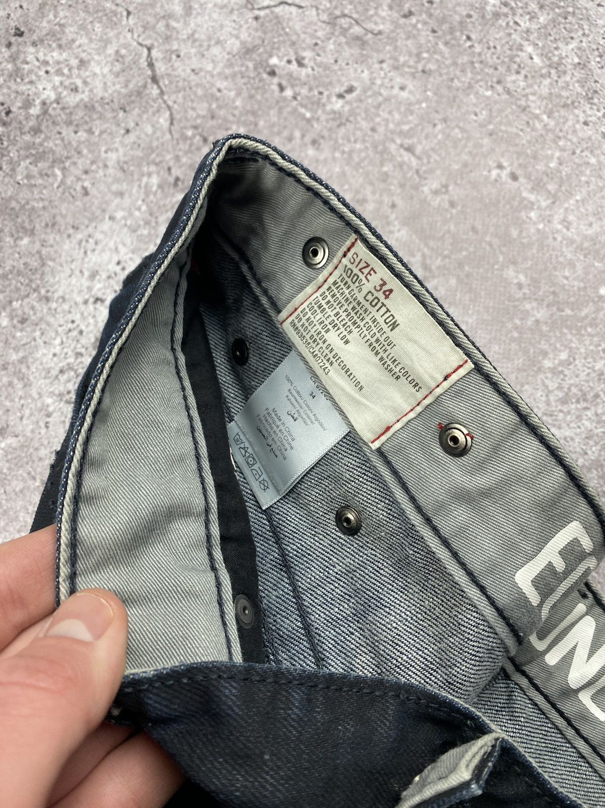 Ecko Unltd. CRAZY VINTAGE Y2K ECKO BAGGY ARCHIVAL SKATER JEANS RARE Size US 34 / EU 50 - 9 Thumbnail