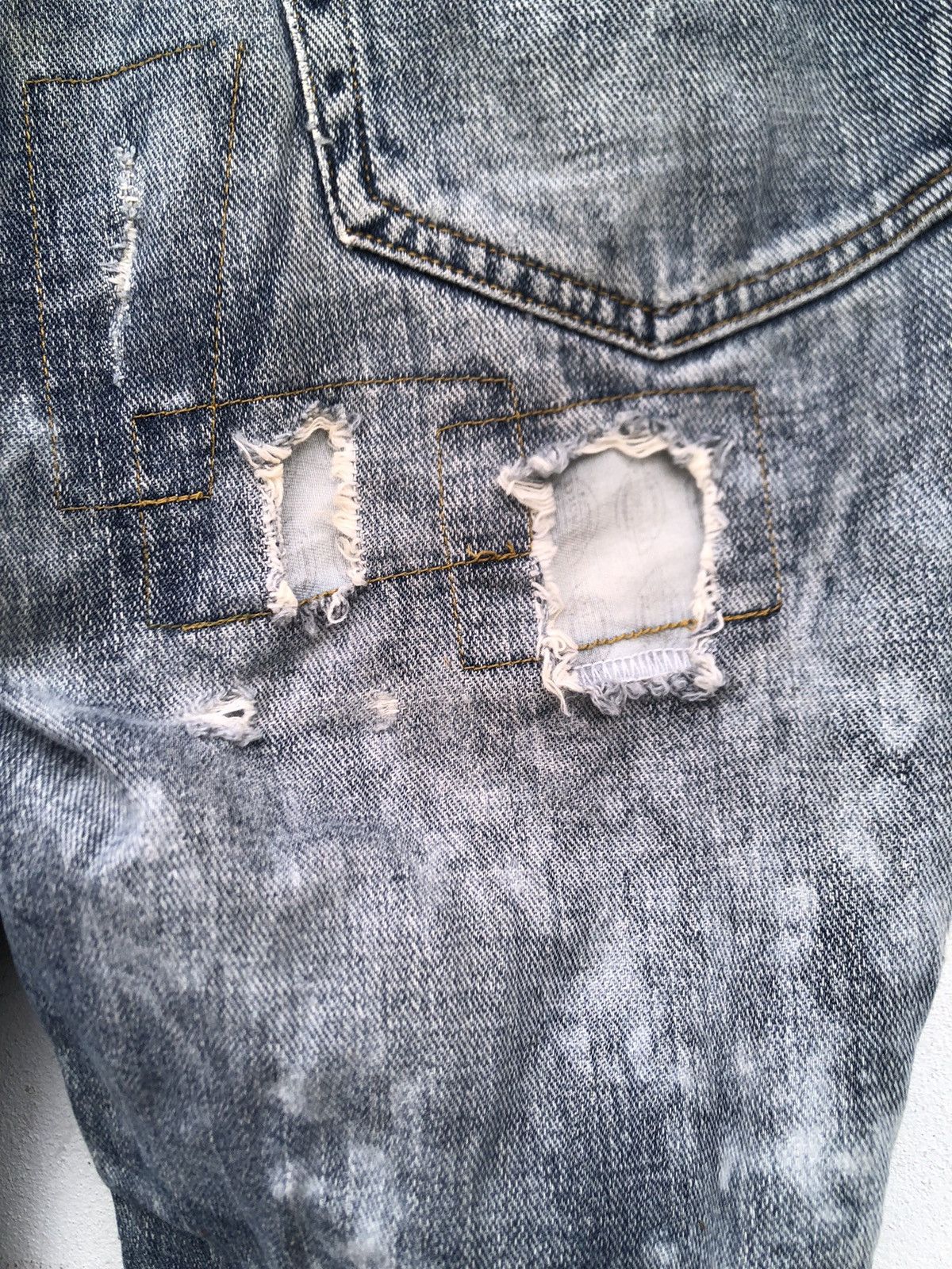 Dickies 🔥Distressed Dickies Denim Panst Size US 33 - 8 Thumbnail