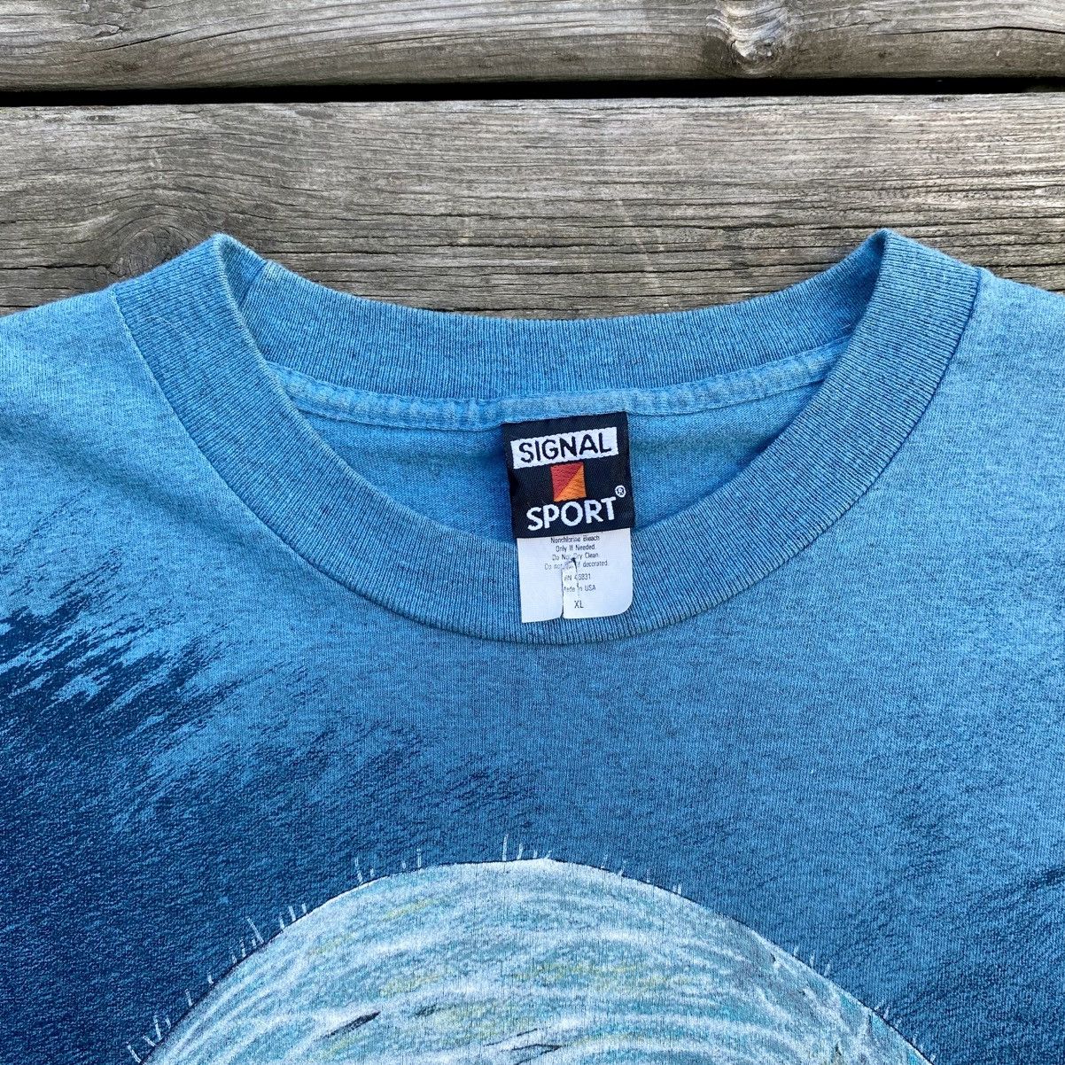 Vintage Vintage 90s Manatee x Ocean AOP tee Size US L / EU 52-54 / 3 - 5 Thumbnail