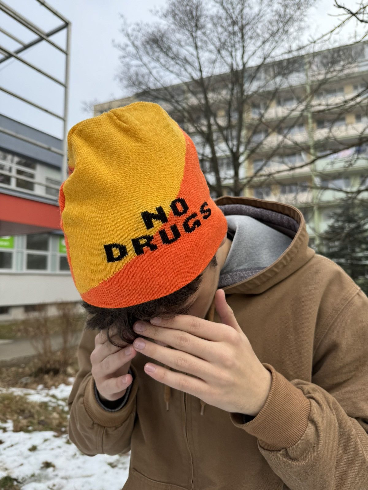 Other × Vintage Vintage Y2K Hat No Drugs Dragon style Streetwear Japanese Size ONE SIZE - 1 Thumbnail