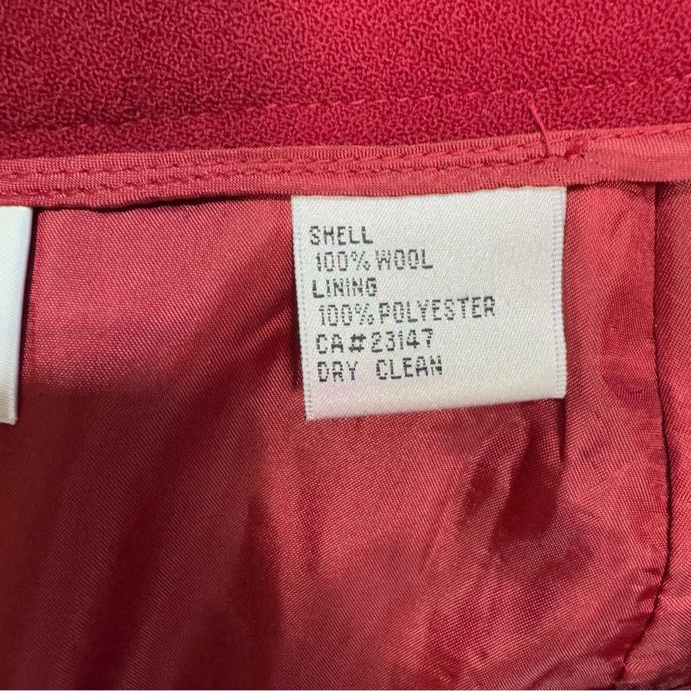 Talbots Talbots Wool Red Long Pencil Skirt Size 14 Size 36" / US 14 / IT 50 - 4 Thumbnail
