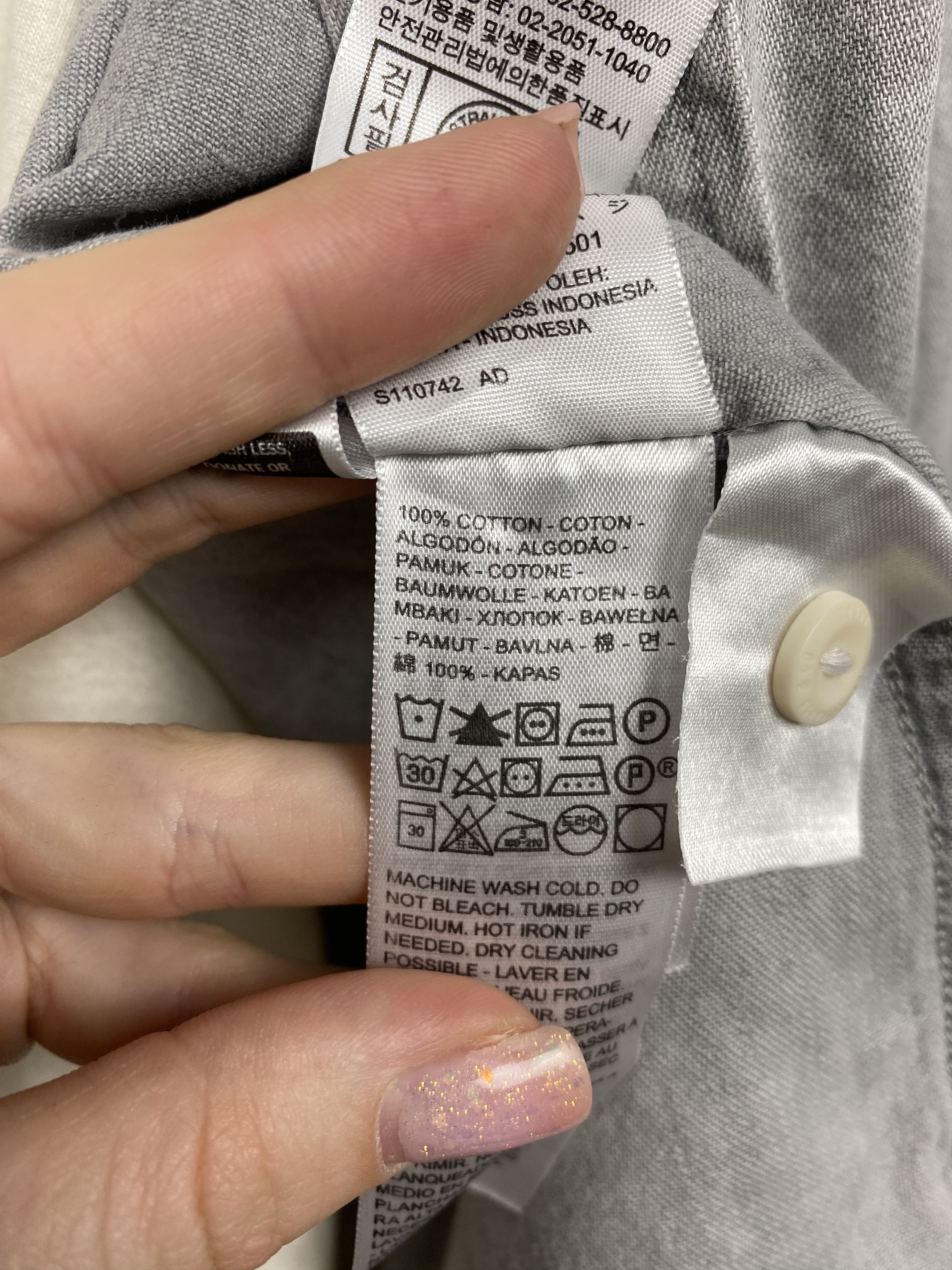 Levi's × Levi's Vintage Clothing Levi's Vintage Mens Grey Denim Shirt Jeans Size US XL / EU 56 / 4 - 8 Thumbnail