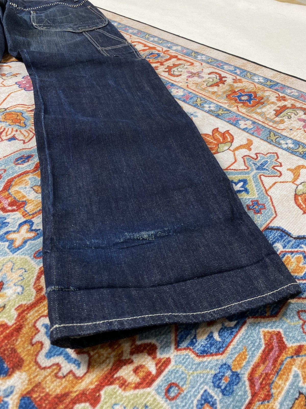 Japanese Brand One gravity selvedge carpenter jeans Size US 32 / EU 48 - 13 Thumbnail
