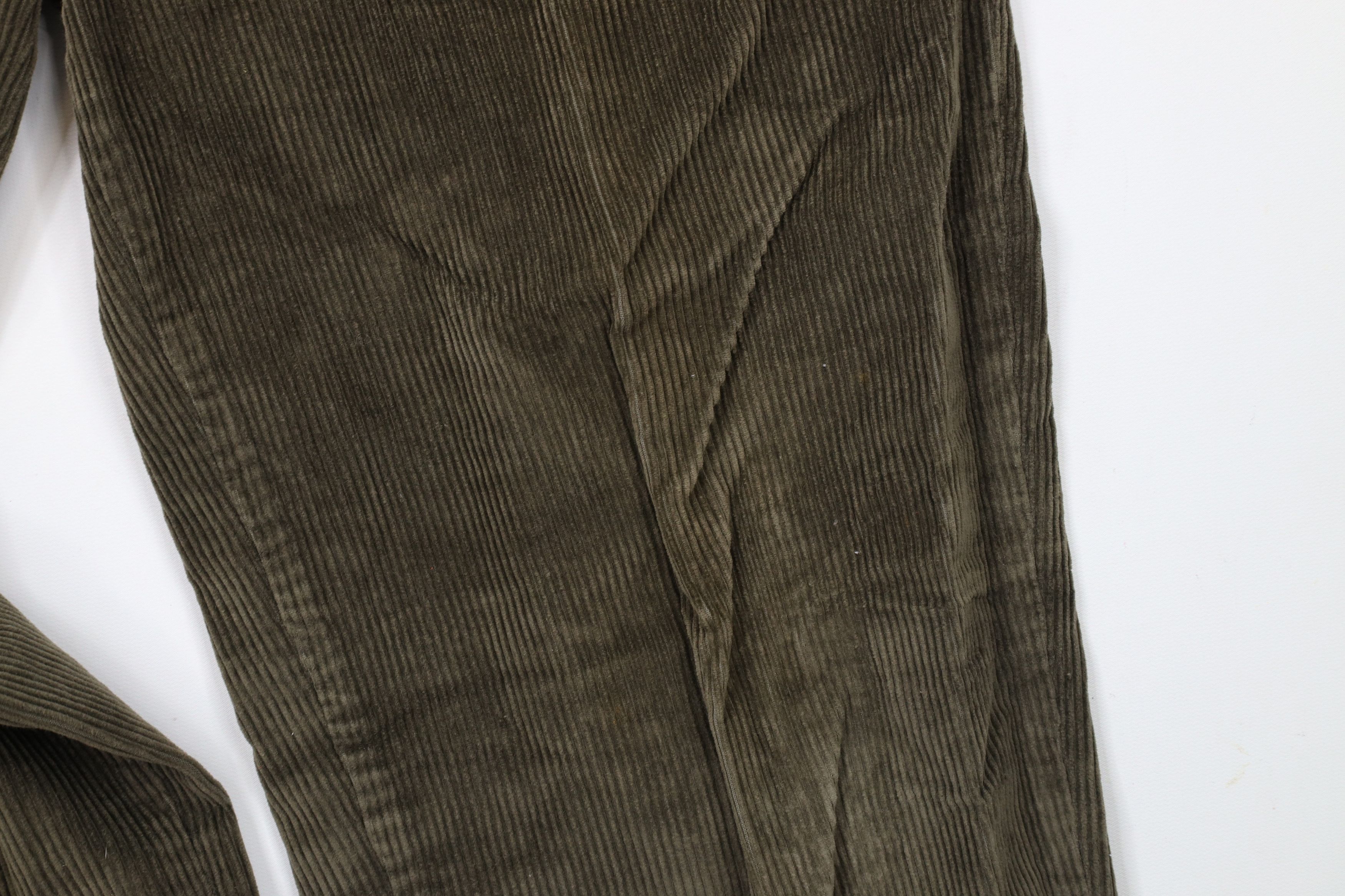 Vintage Vintage 90s Streetwear Pleated Cuffed Corduroy Chino Pants Size US 30 / EU 46 - 6 Thumbnail