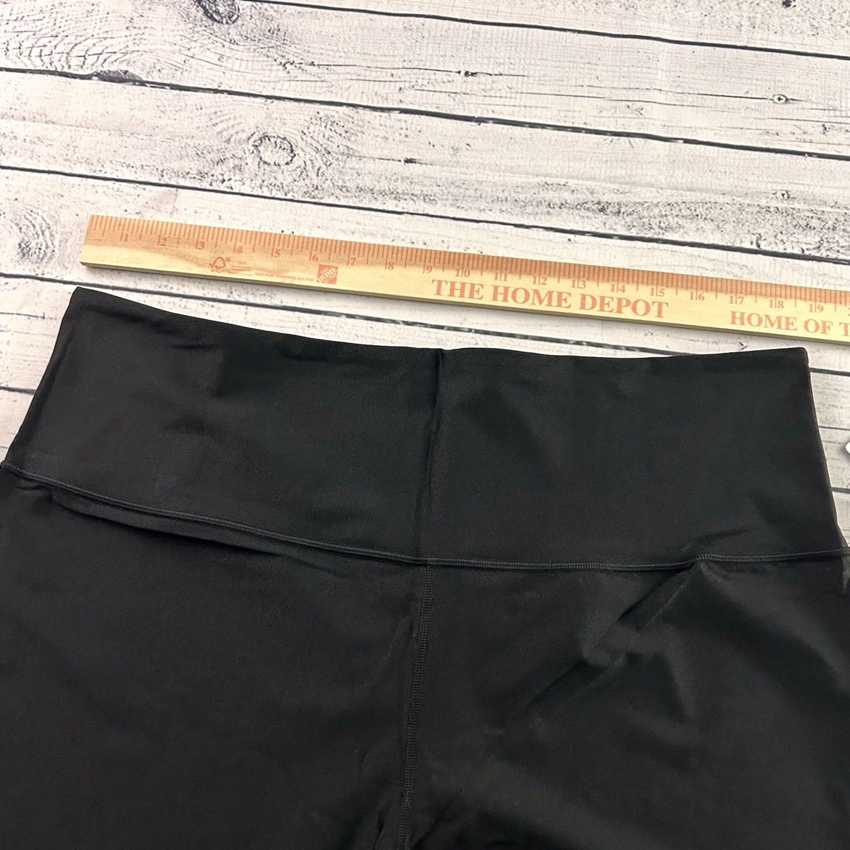 Athleta VINTAGE Athleta Elation Sheen Tight Yoga Leggings Women's 2X Black Nike Shirt Size 40" / US 18 - 6 Thumbnail