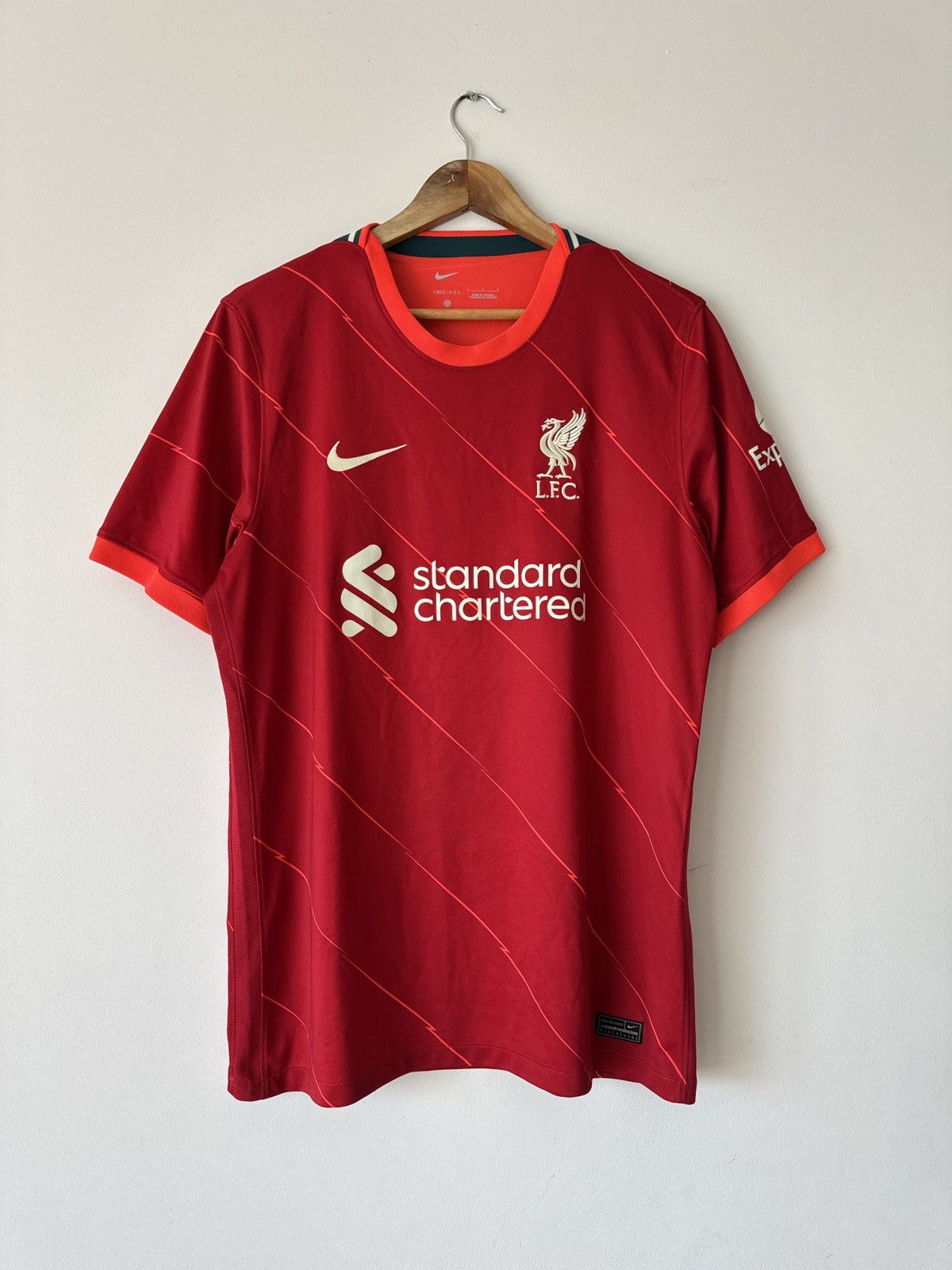 Nike Liverpool 2021-2022 Home Soccer Jersey Nike Football Shirt Size US L / EU 52-54 / 3 - 1 Thumbnail