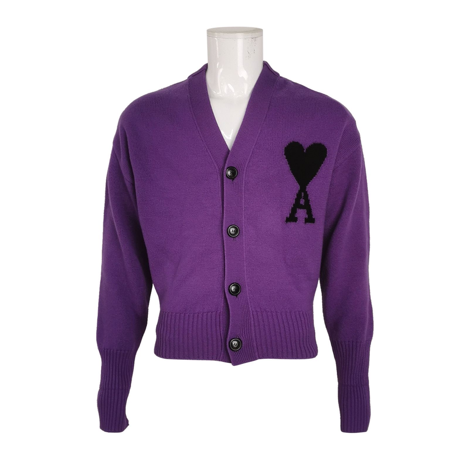 Louis Vuitton AMI Wool V-Neck Single-Breasted Cardigan S Size US S / EU 44-46 / 1 - 1 Thumbnail